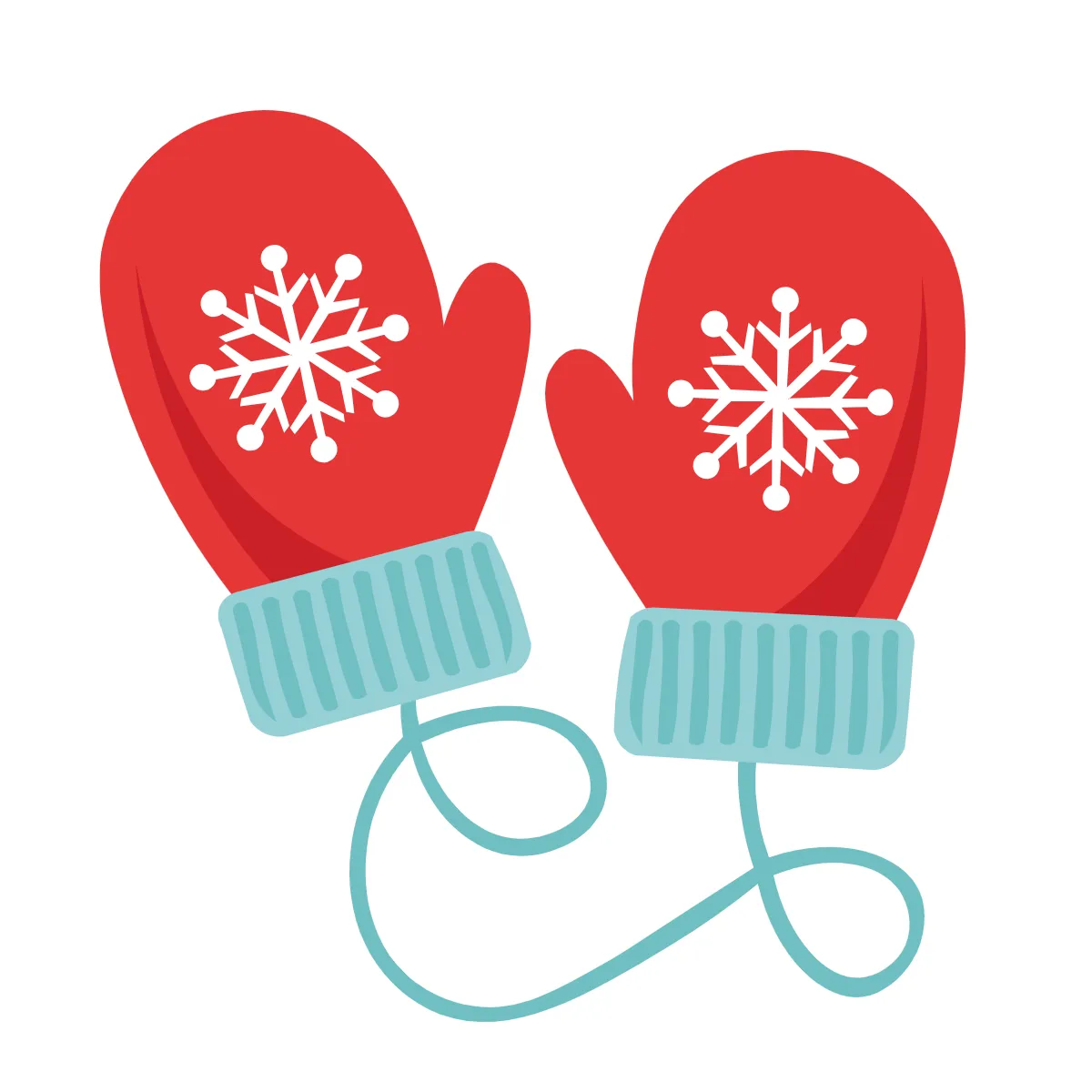 Free Winter Mitten Shape Clipart Template to Edit Online