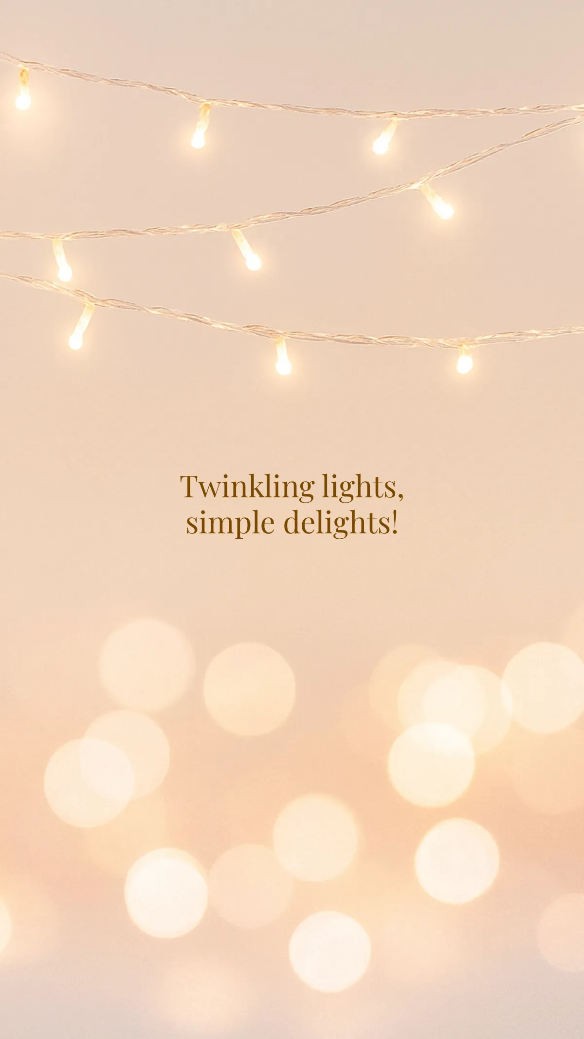 Free Simple Holiday Lights Wallpaper Template to Edit Online