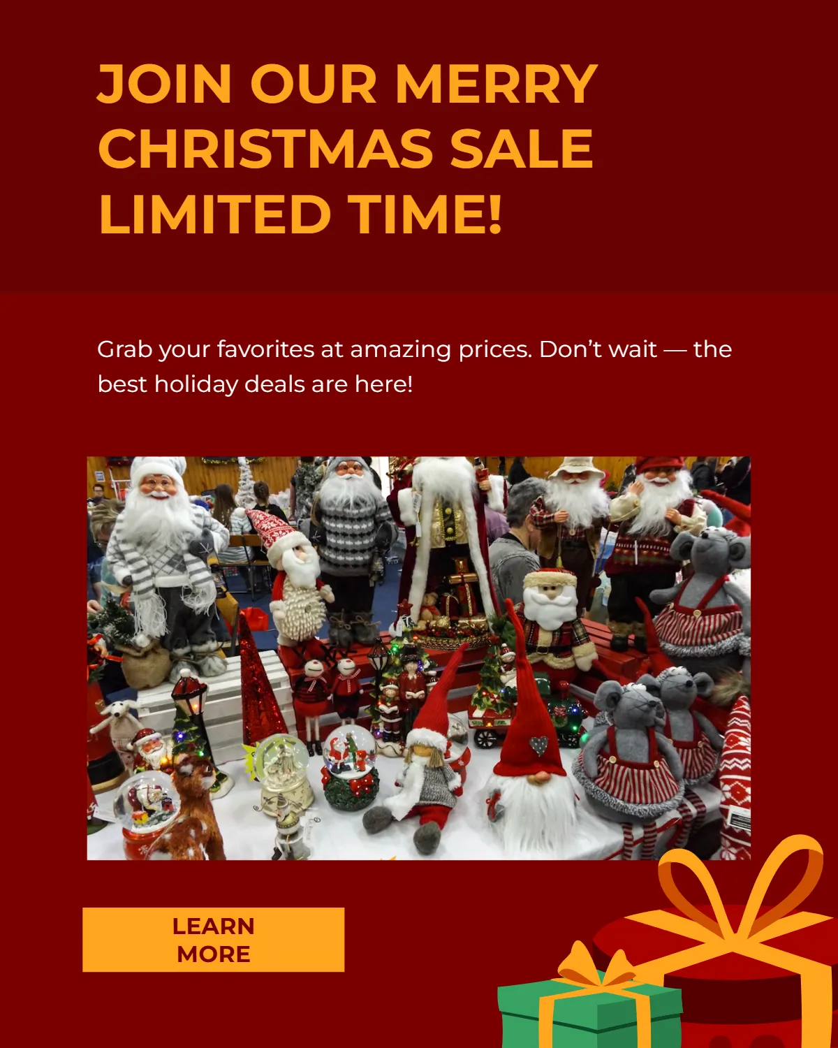 Free Business Christmas Instagram Post Template to Edit Online