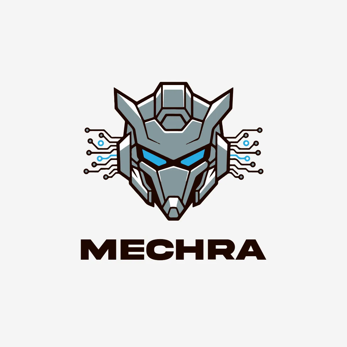 Free Mecha Gaming Logo Template to Edit Online