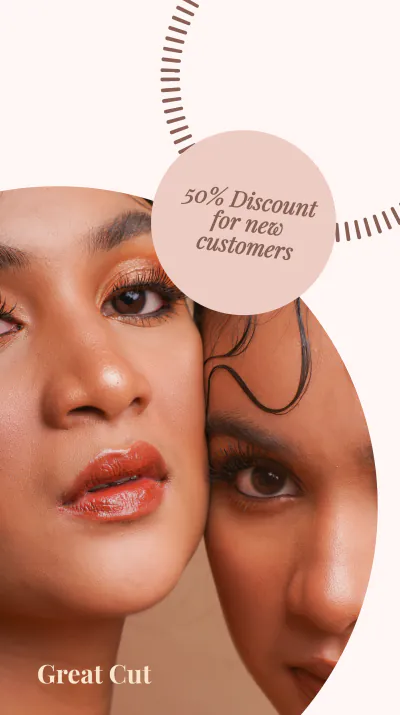 Free Hair Salon Promotion Instagram Story Template to Edit Online