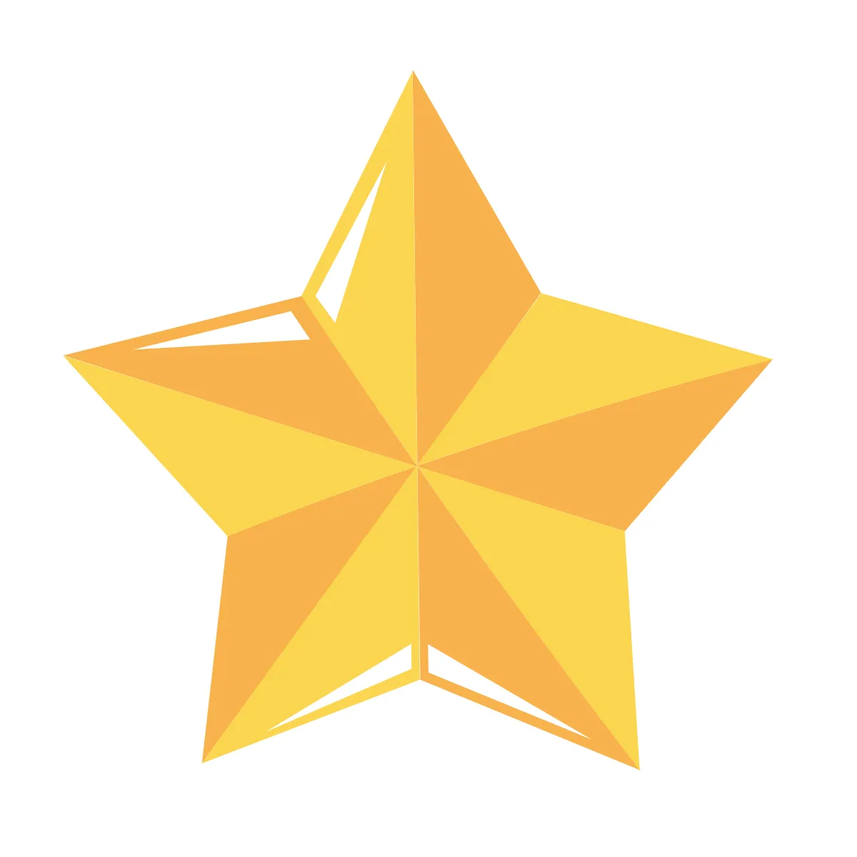 Free Christmas Tree Star Topper Clipart Template to Edit Online