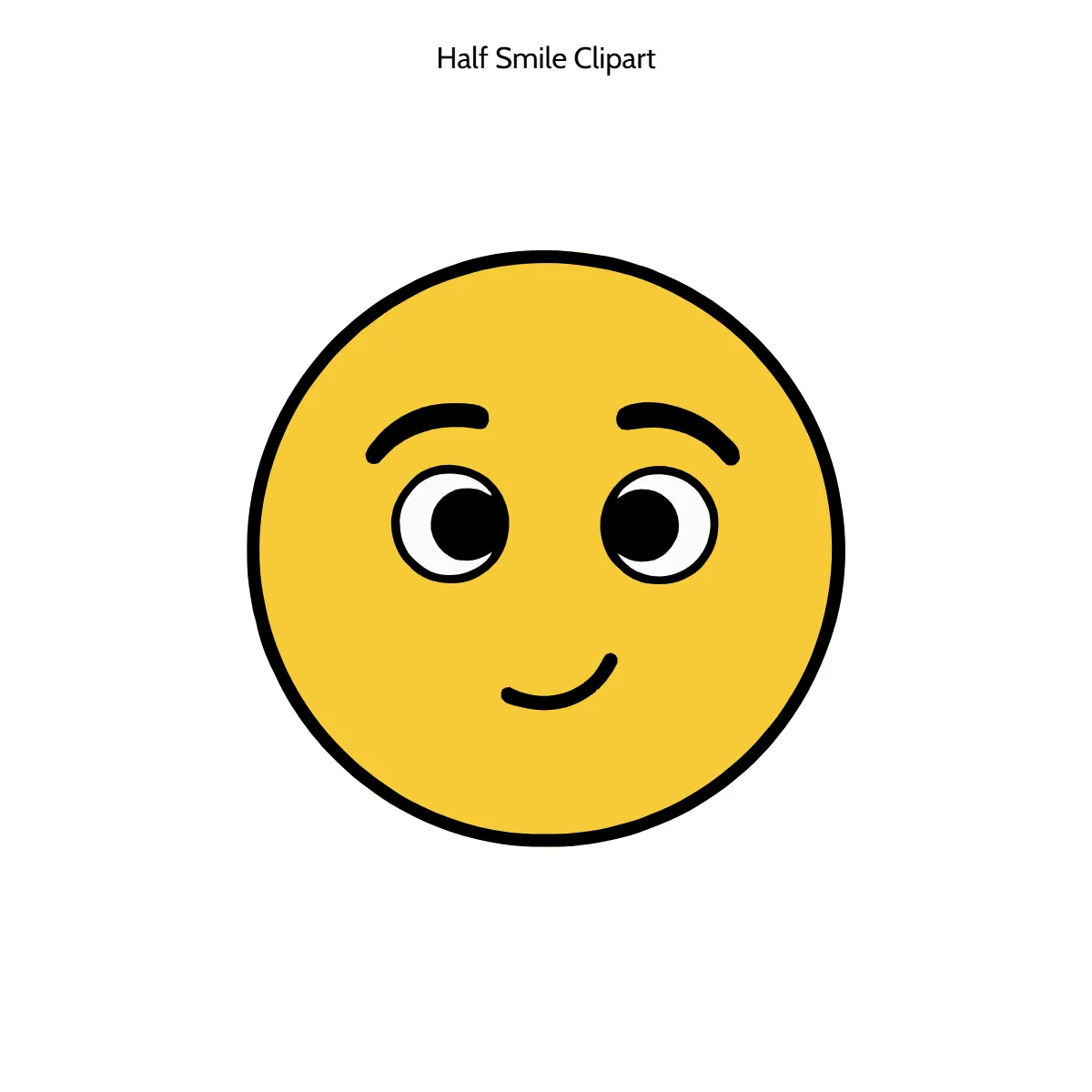 Free Half Smile Clipart Template to Edit Online