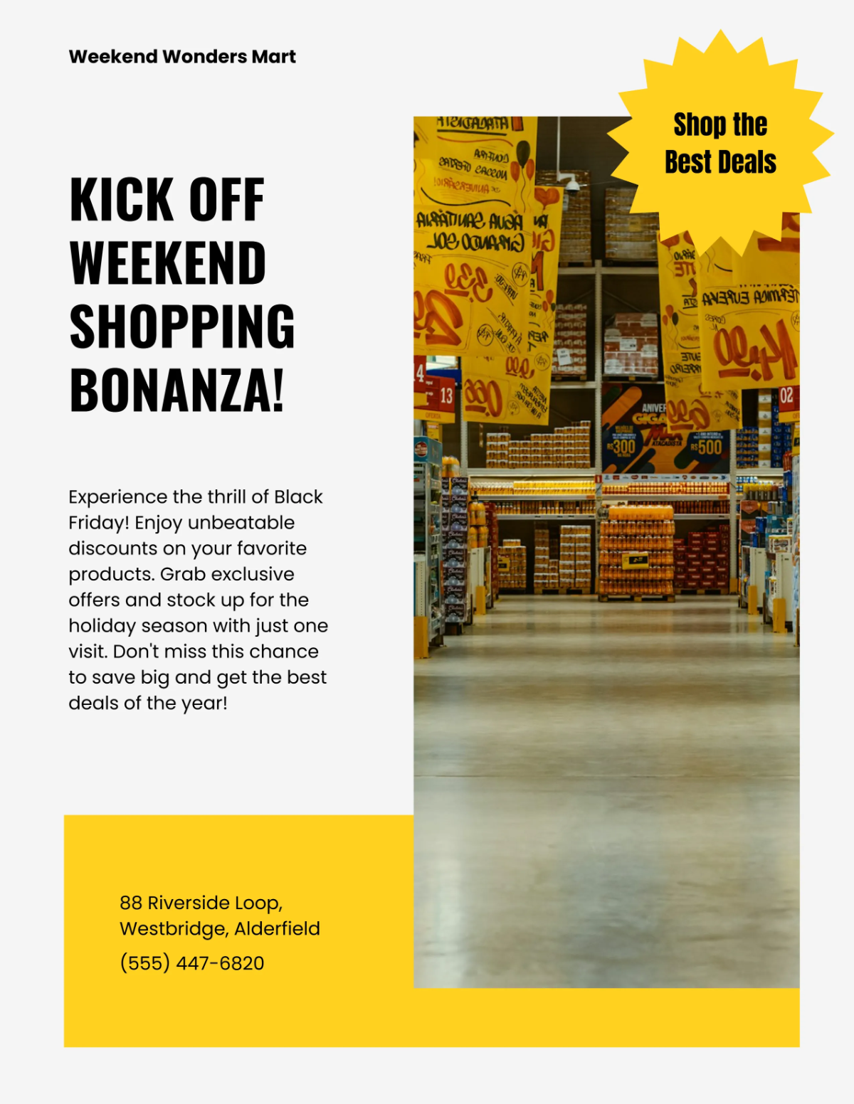 Free Weekend Black Friday Flyer Template to Edit Online Free Weekend Black Friday Flyer Template to Edit Online