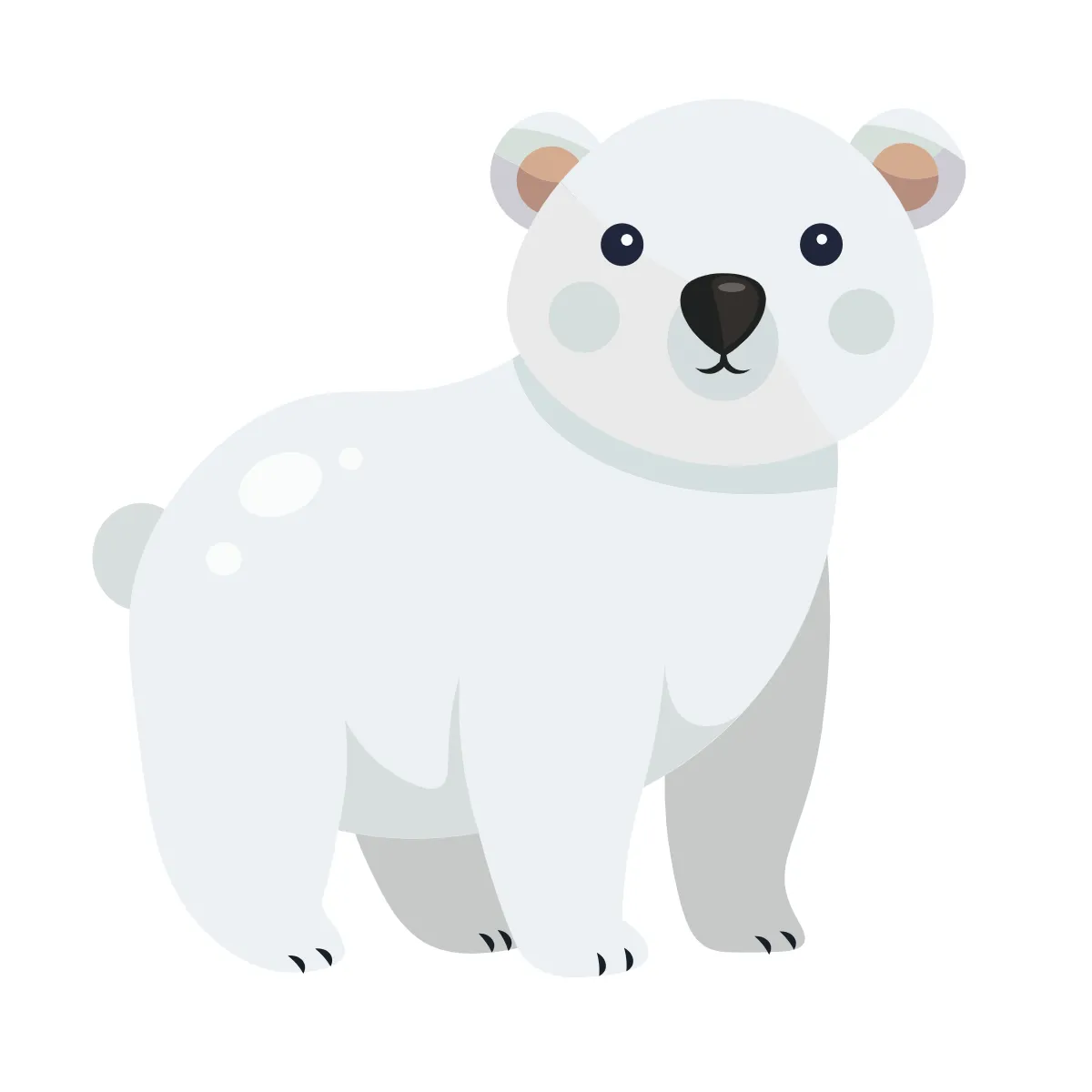Free Polar Bear Winter Clipart Template to Edit Online