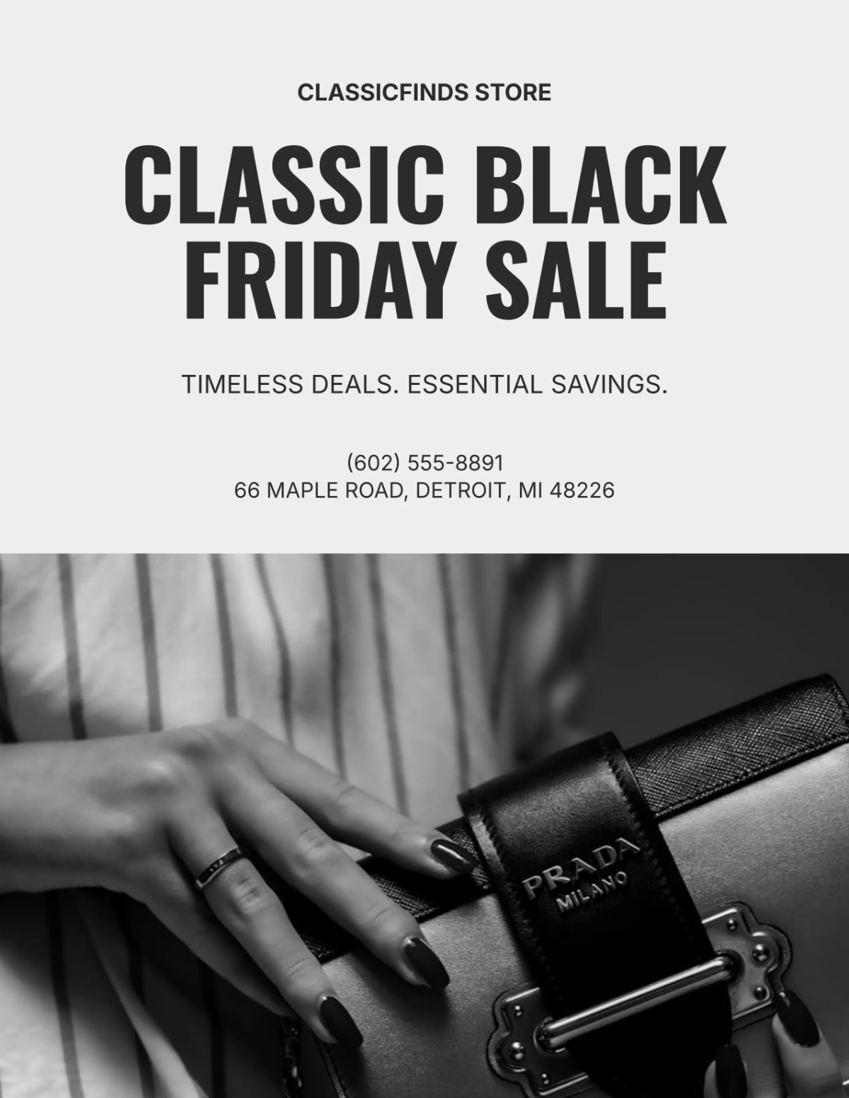 Free Classic Black Friday Flyer Template to Edit Online Free Classic Black Friday Flyer Template to Edit Online