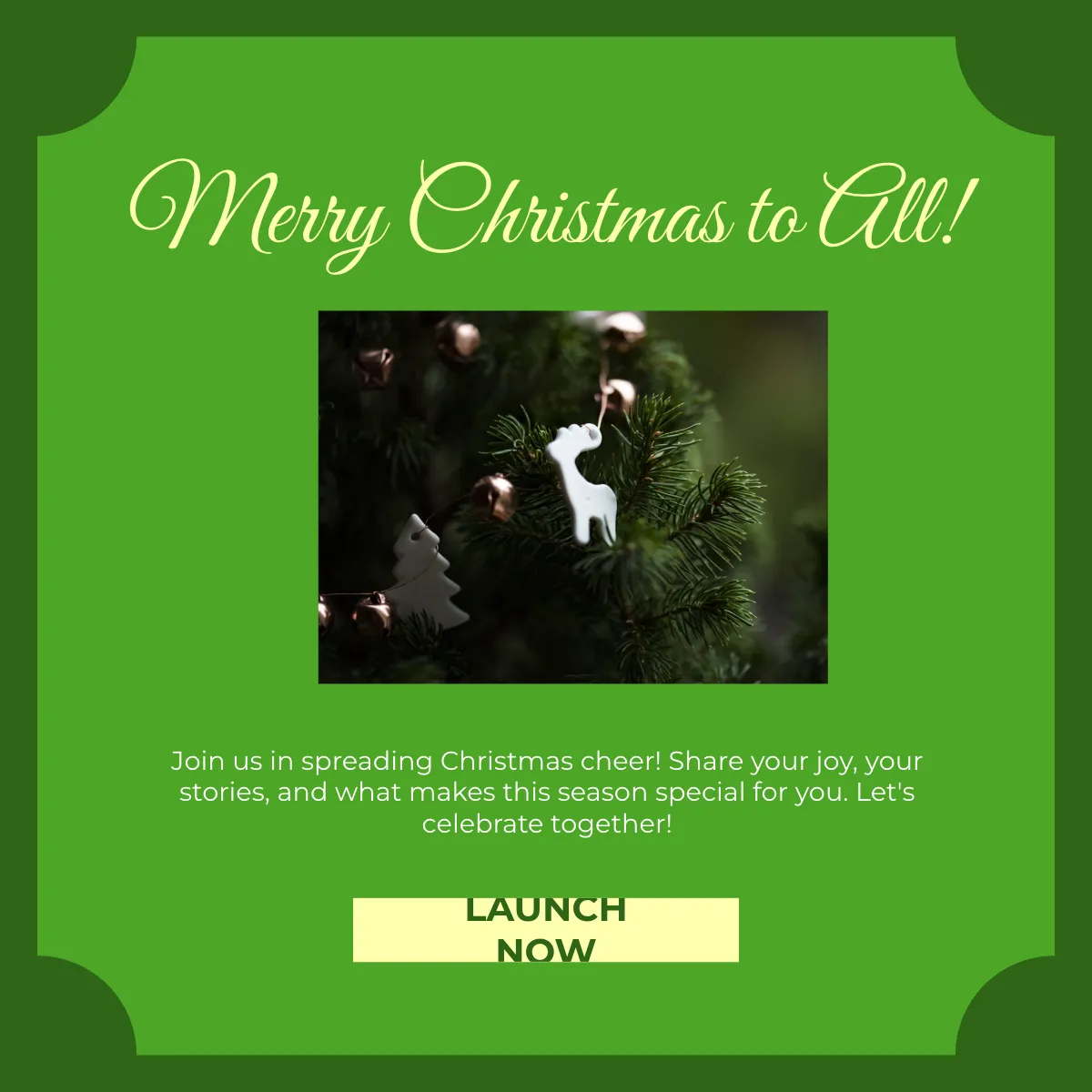 Free Joyful Christmas Facebook Post Template to Edit Online