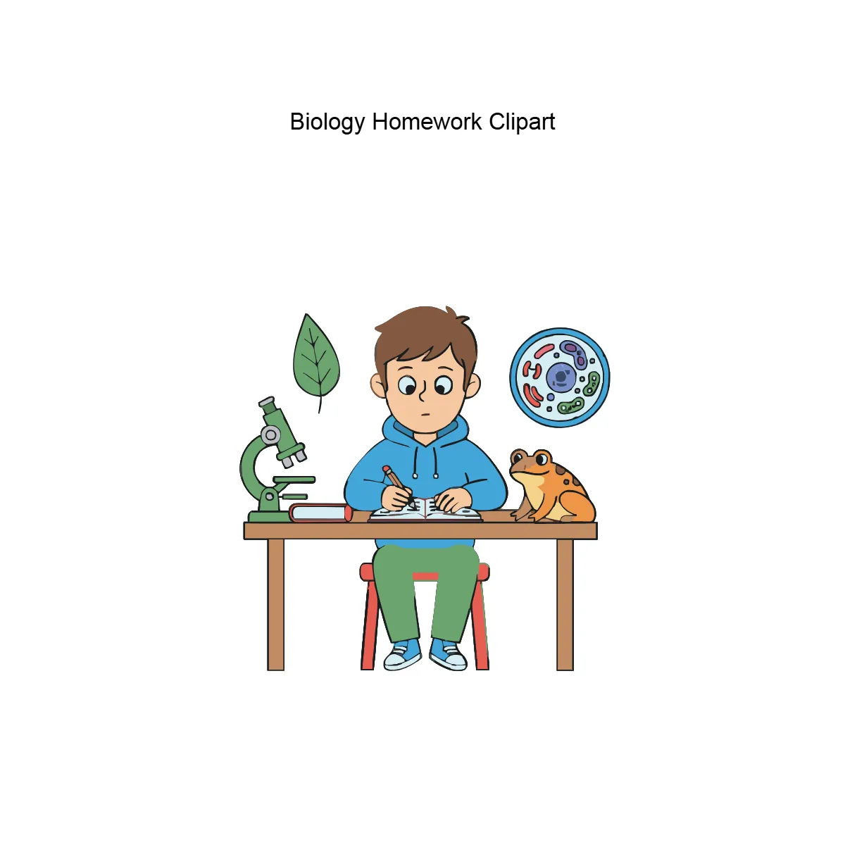 Free Biology Homework Vector Clipart (PNG, SVG) to Edit Online