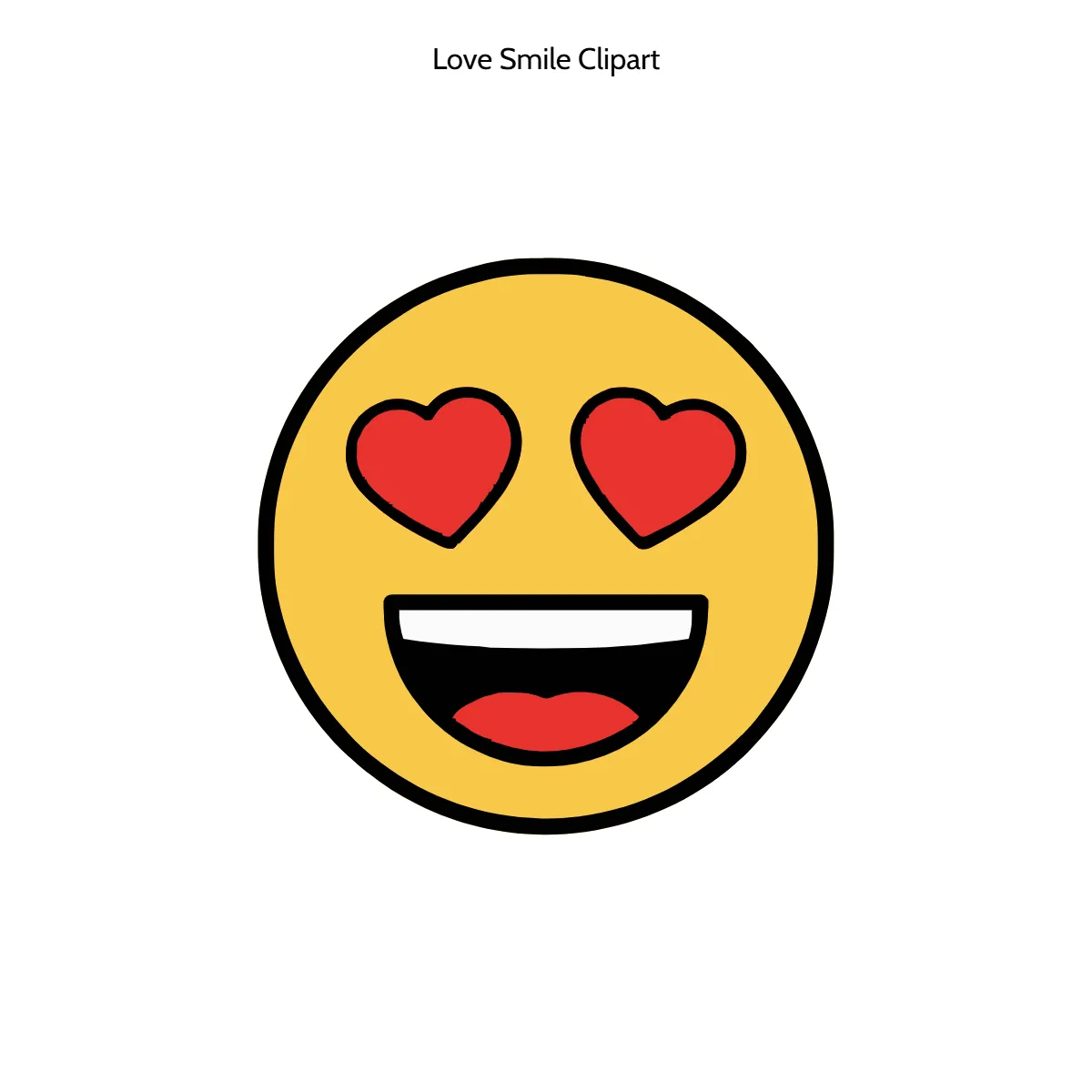 Free Love Smile Clipart Template to Edit Online