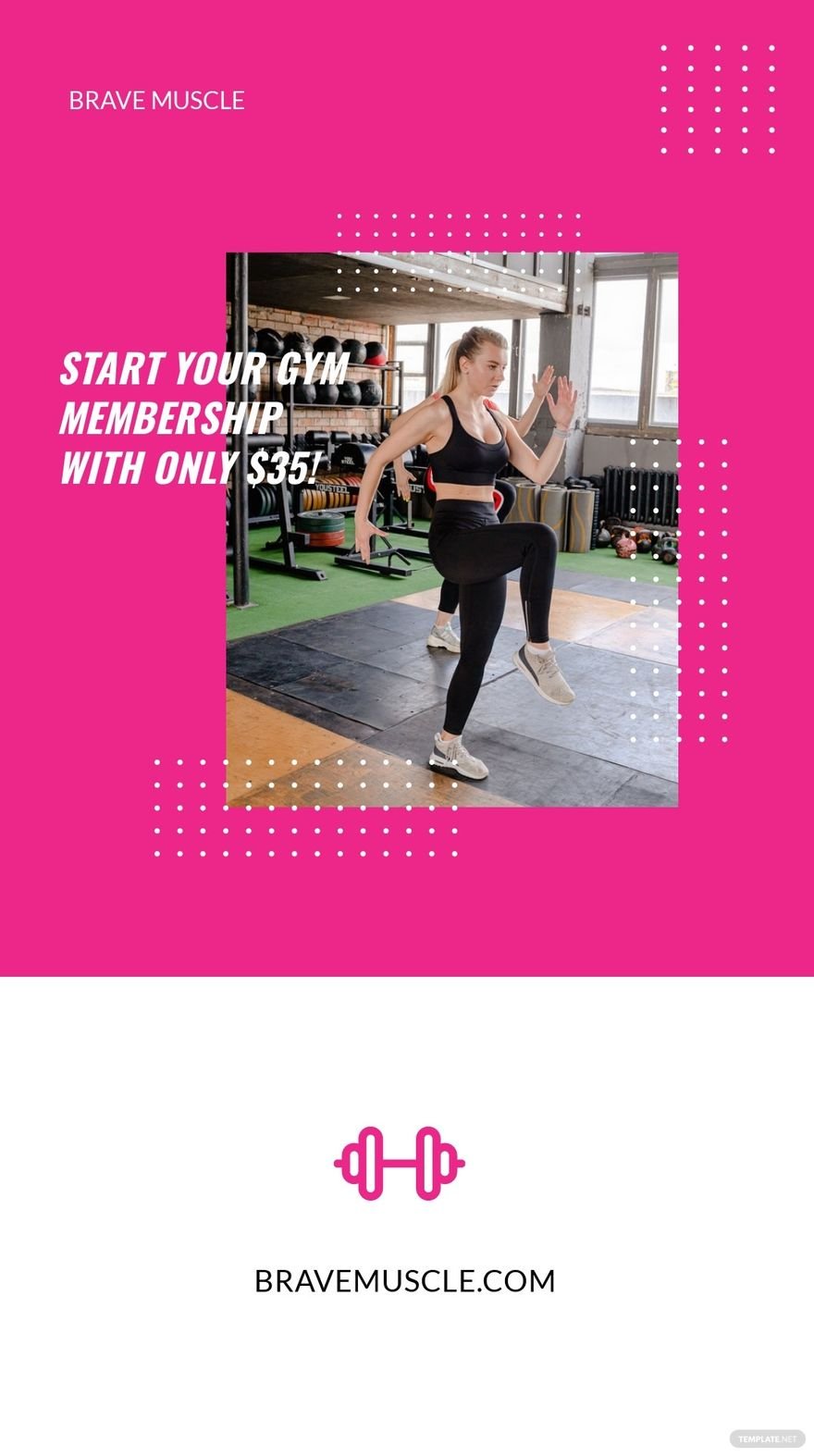 Free Fitness Promotion Instagram Story Template