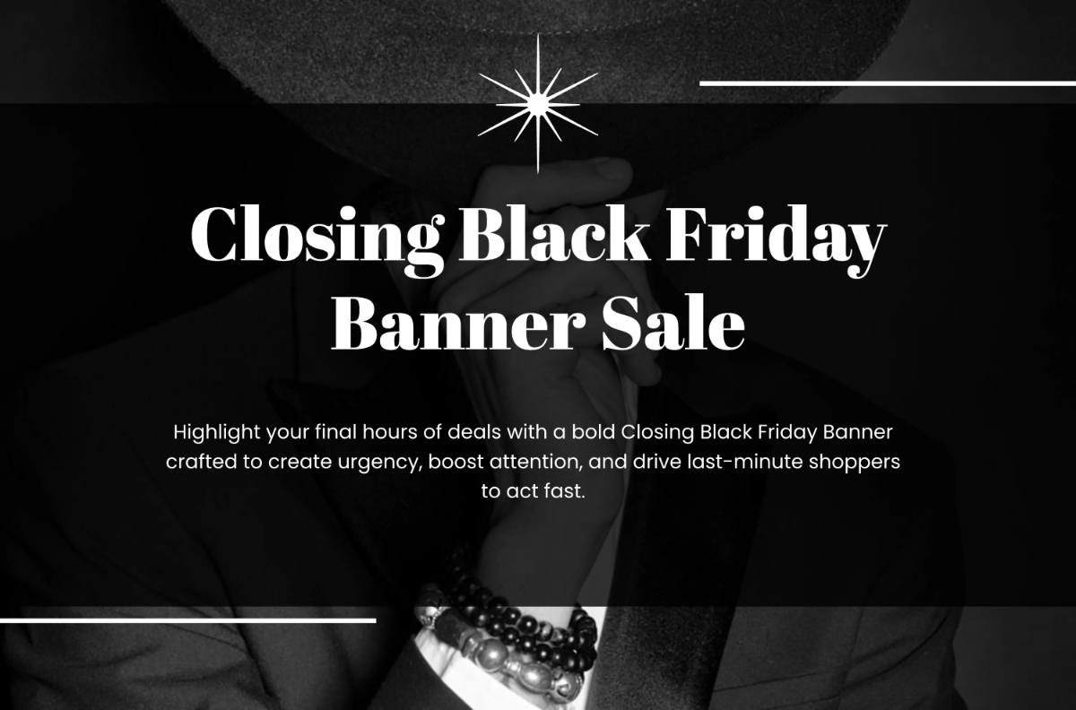 Free Closing Black Friday Banner Template to Edit Online