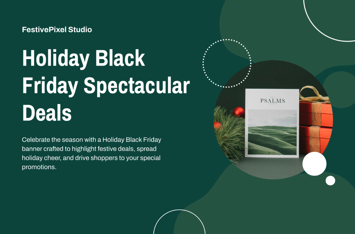 Free Holiday Black Friday Banner Template to Edit Online