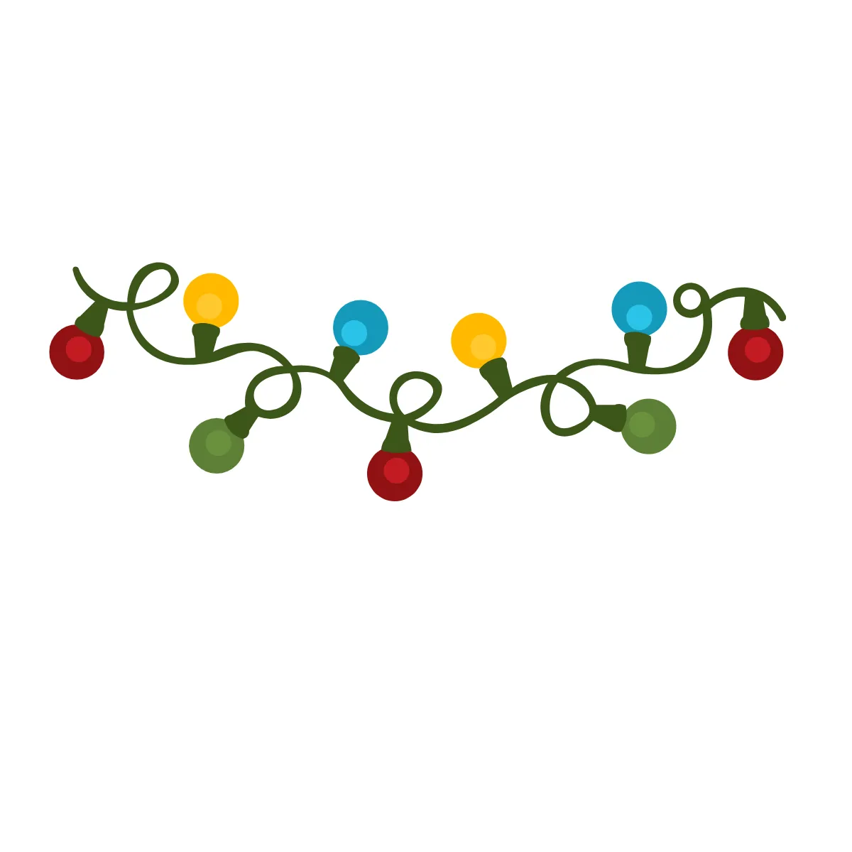 Free Christmas Lights Clipart Template to Edit Online
