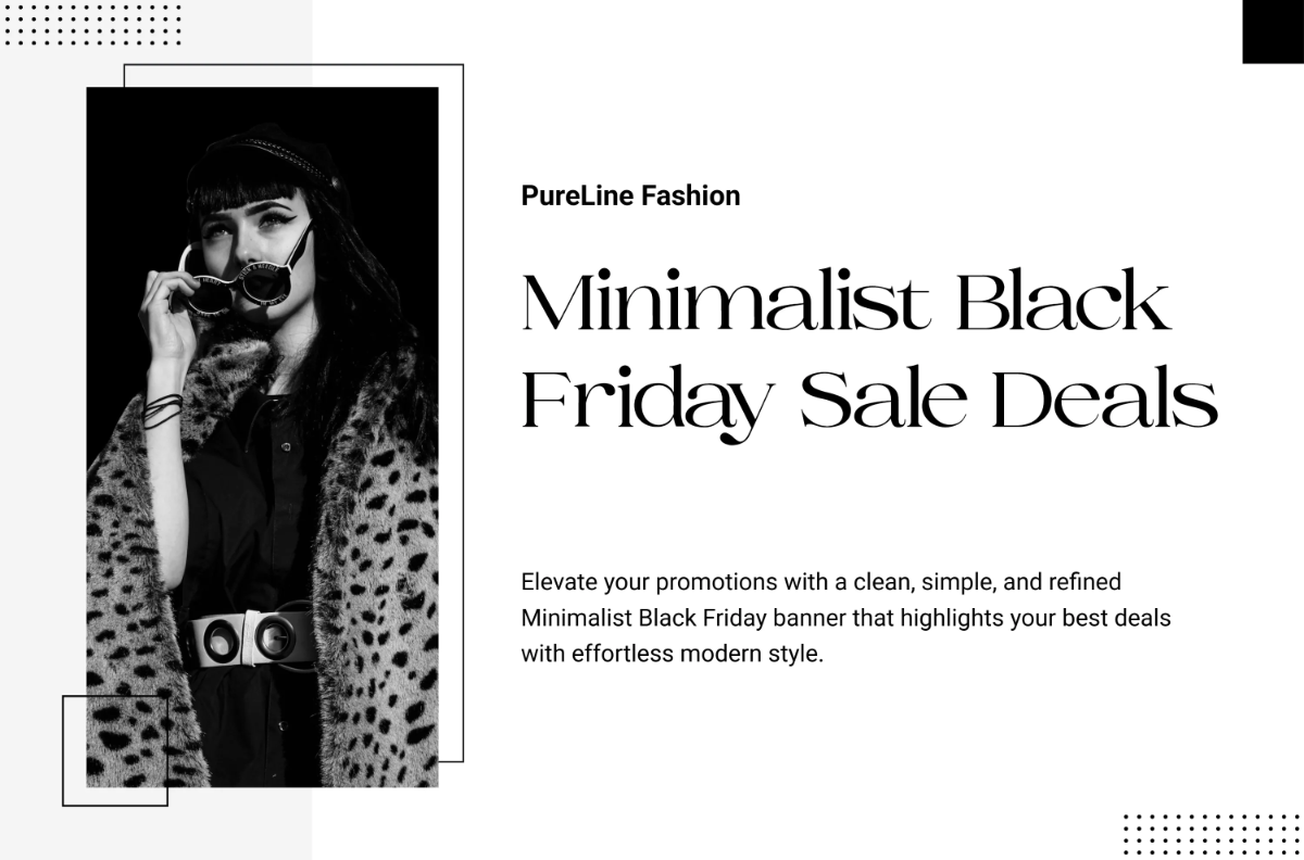 Minimalist Black Friday Banner Template