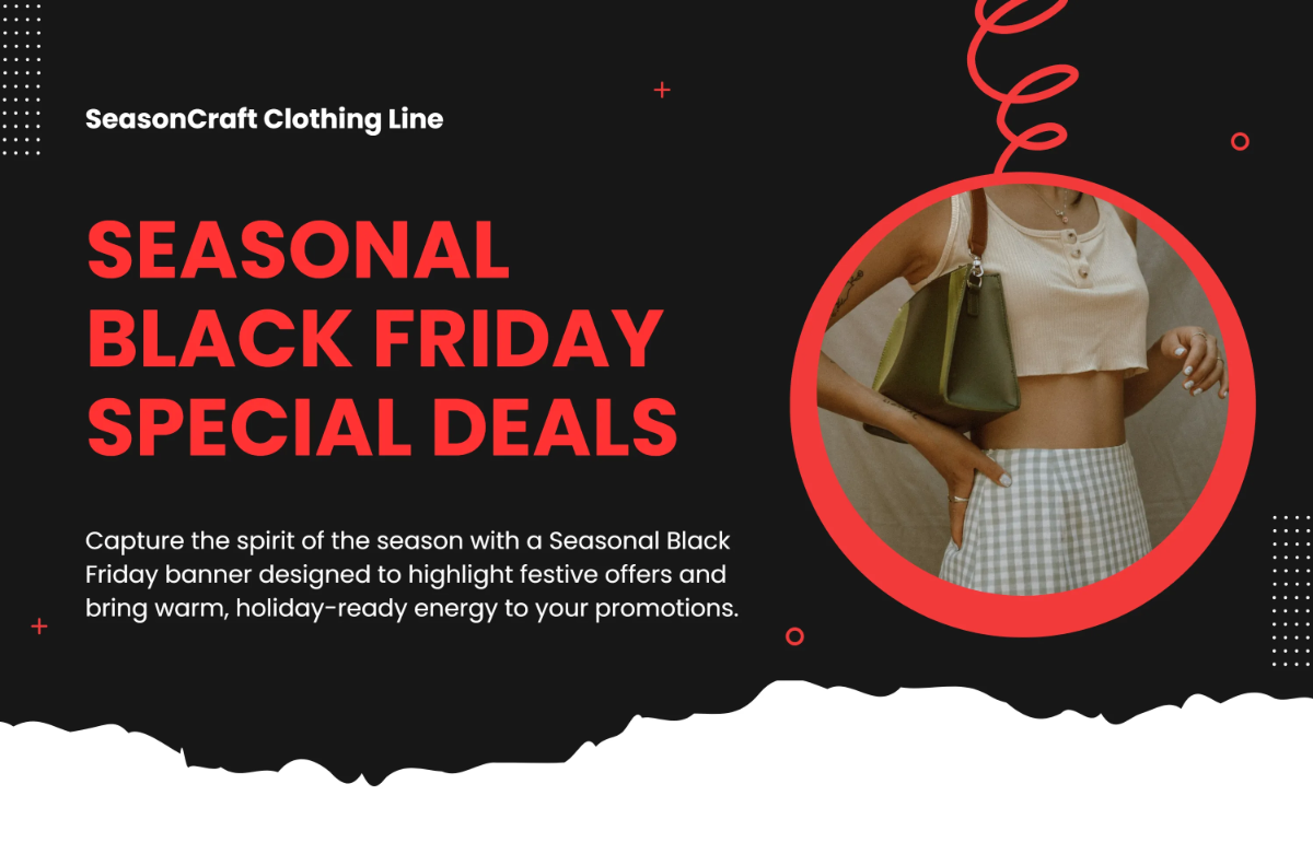 Seasonal Black Friday Banner Template
