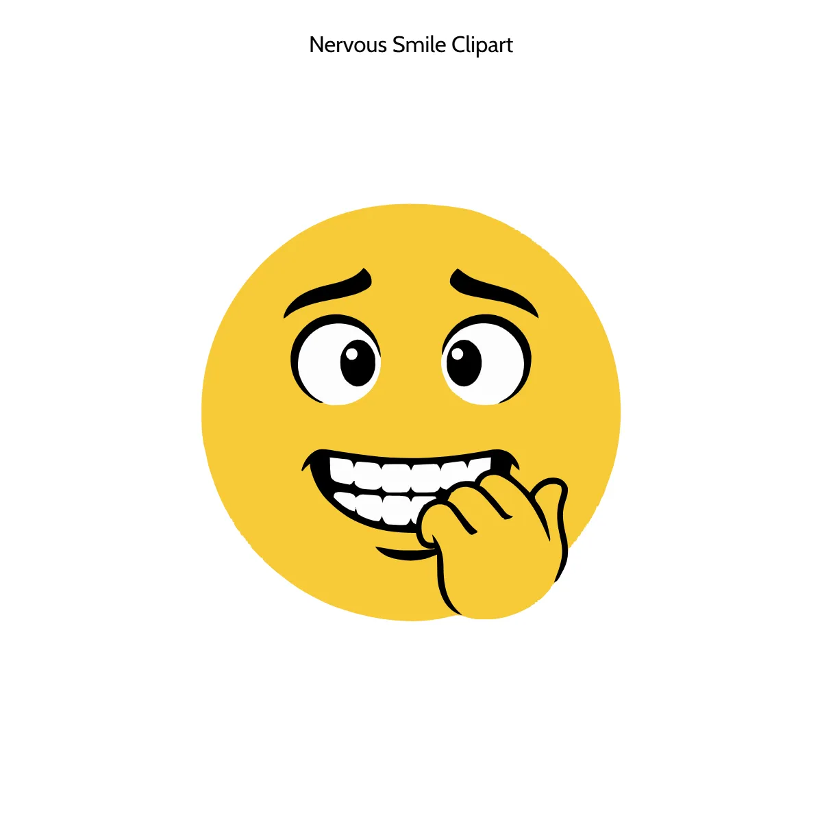 Free Nervous Smile Clipart Template to Edit Online