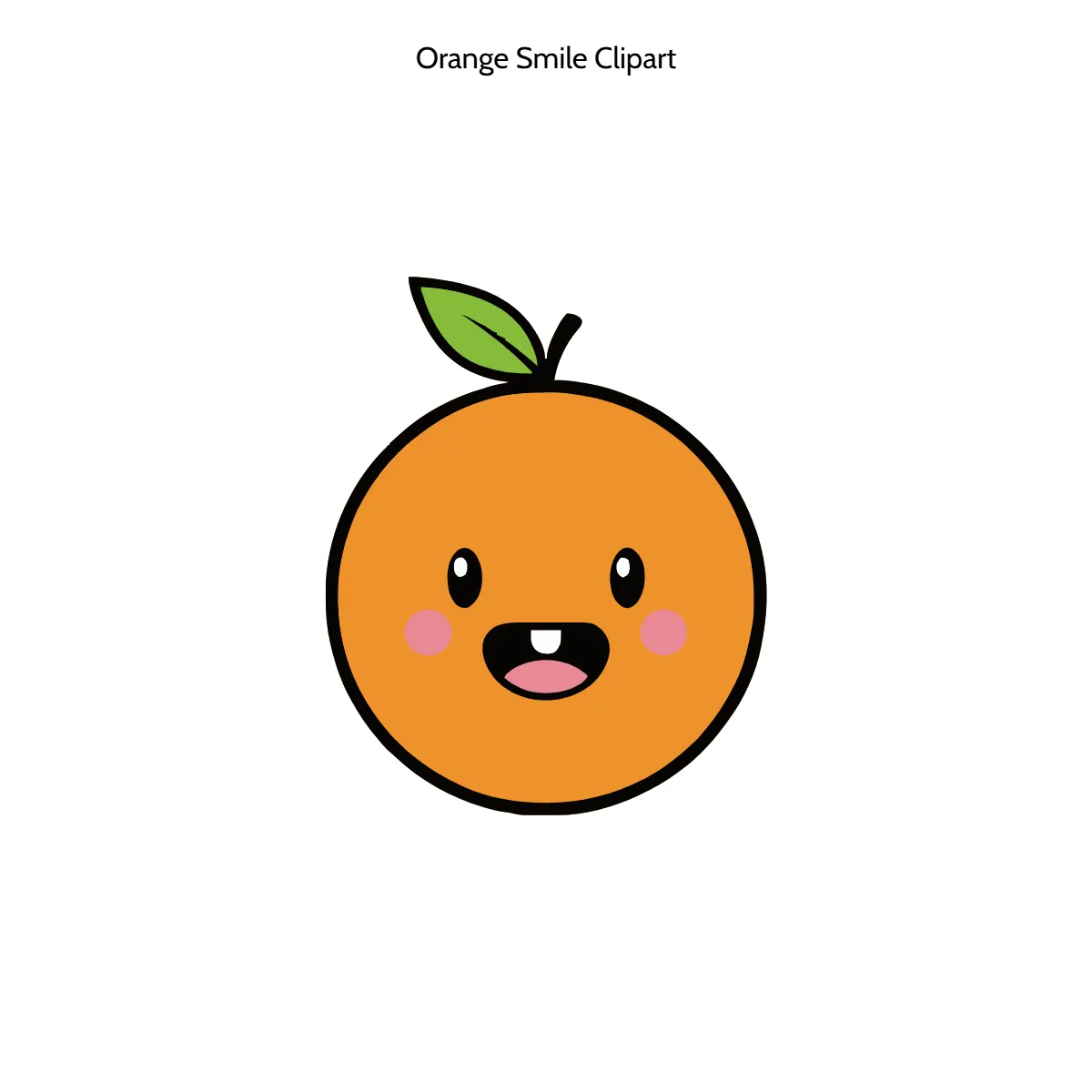 Free Orange Smile Clipart Template to Edit Online