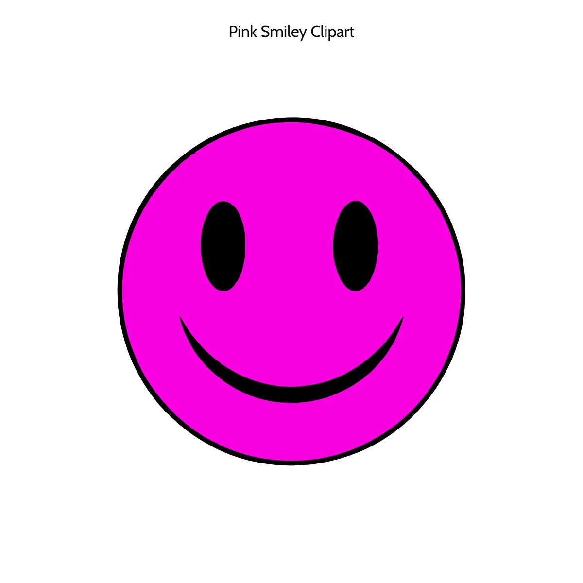 Free Pink Smiley Clipart Template to Edit Online