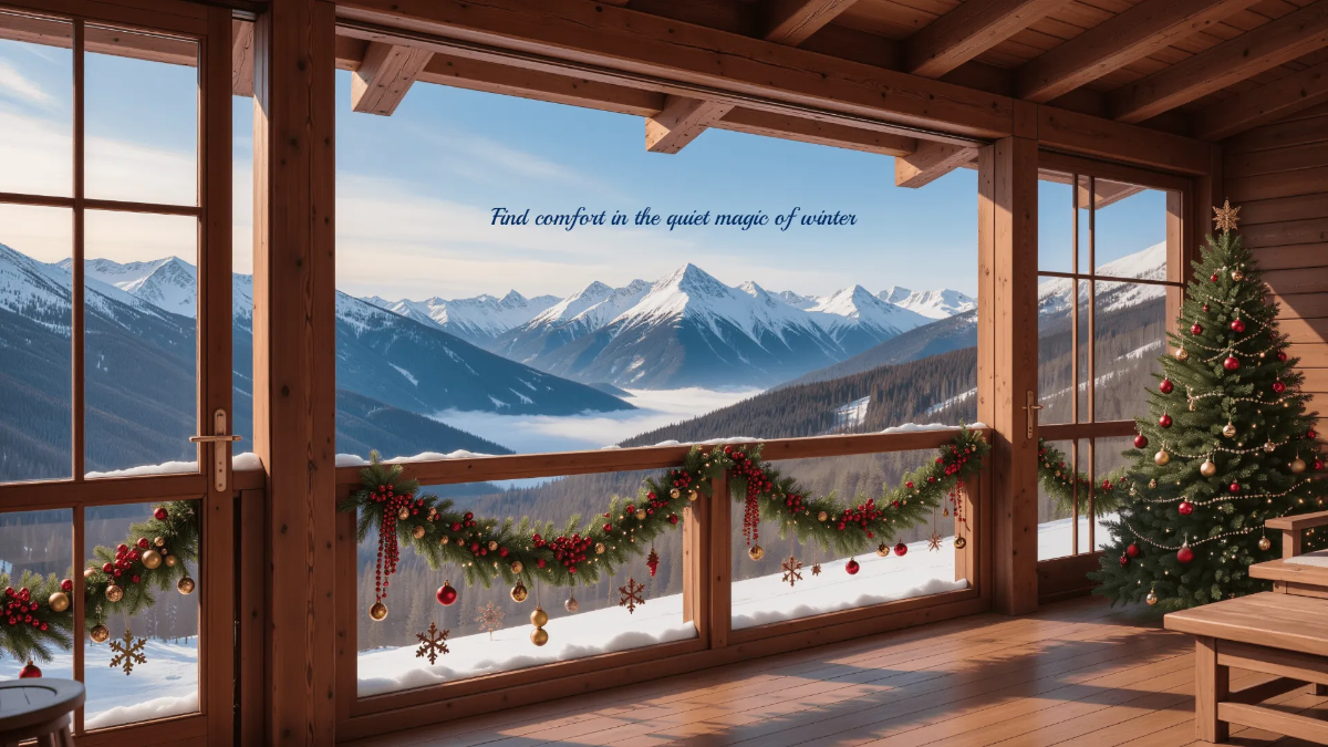 Free Cozy Winter Desktop Wallpaper Template to Edit Online