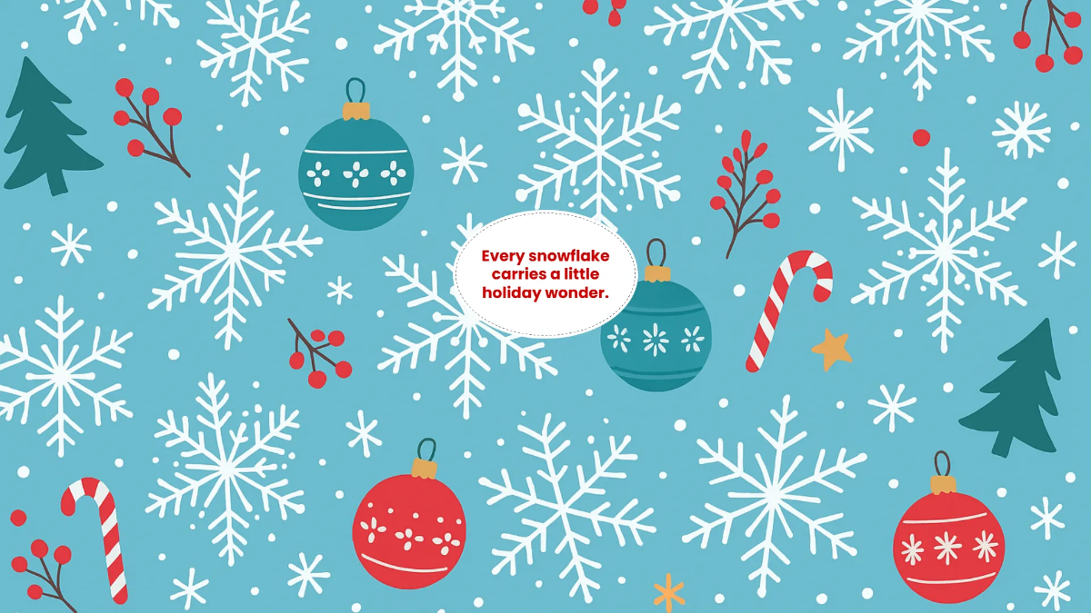 Free Modern Snowflake Desktop Wallpaper Template to Edit Online