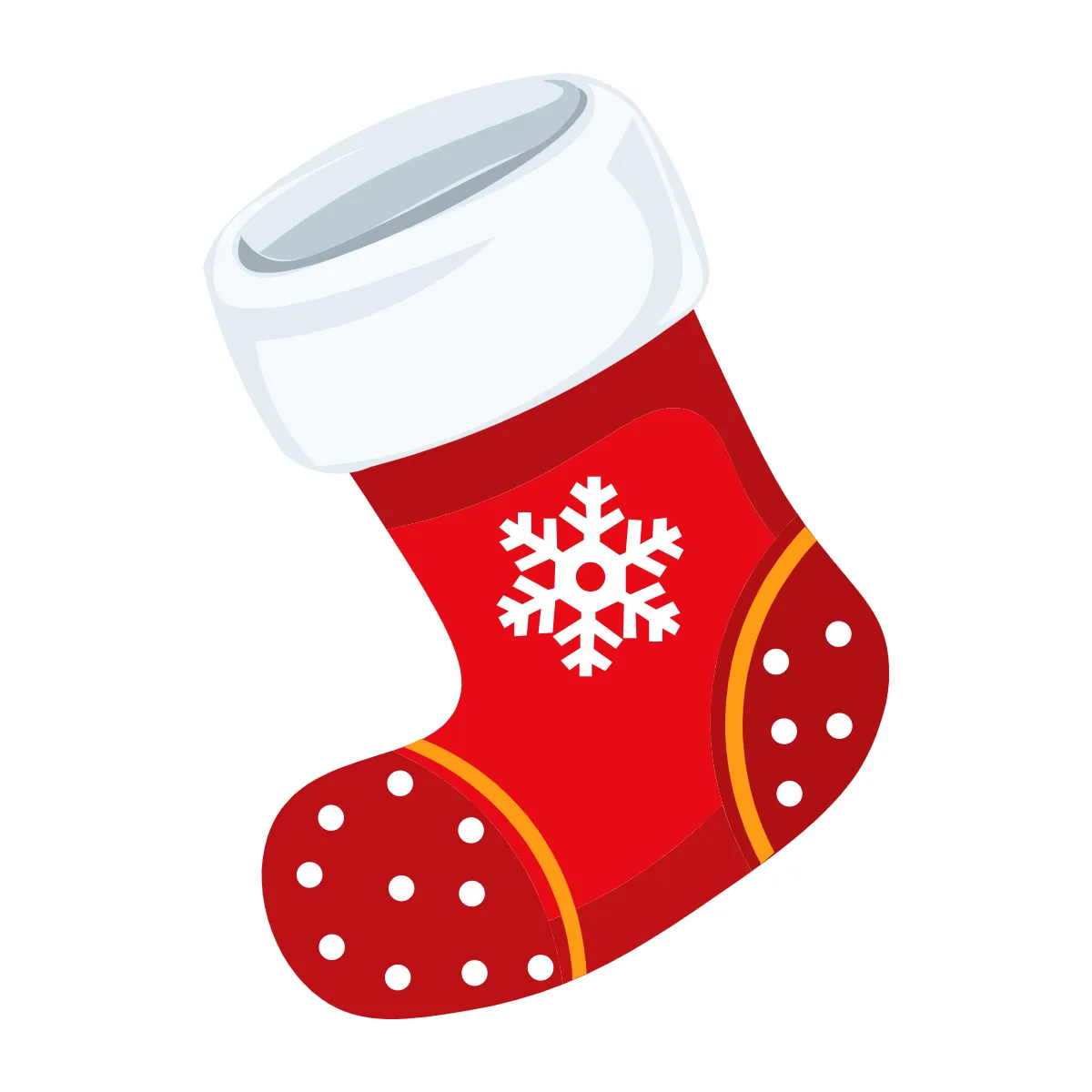 Free Red Christmas Stocking Clipart Template to Edit Online