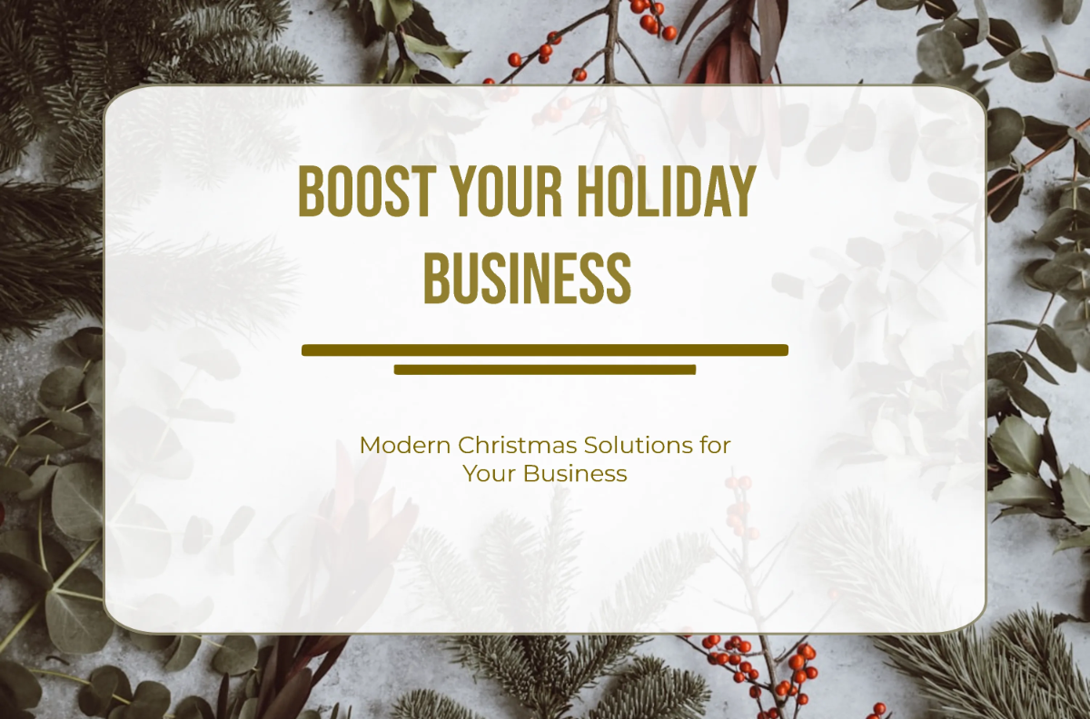 Free Business Christmas Banner Template to Edit Online