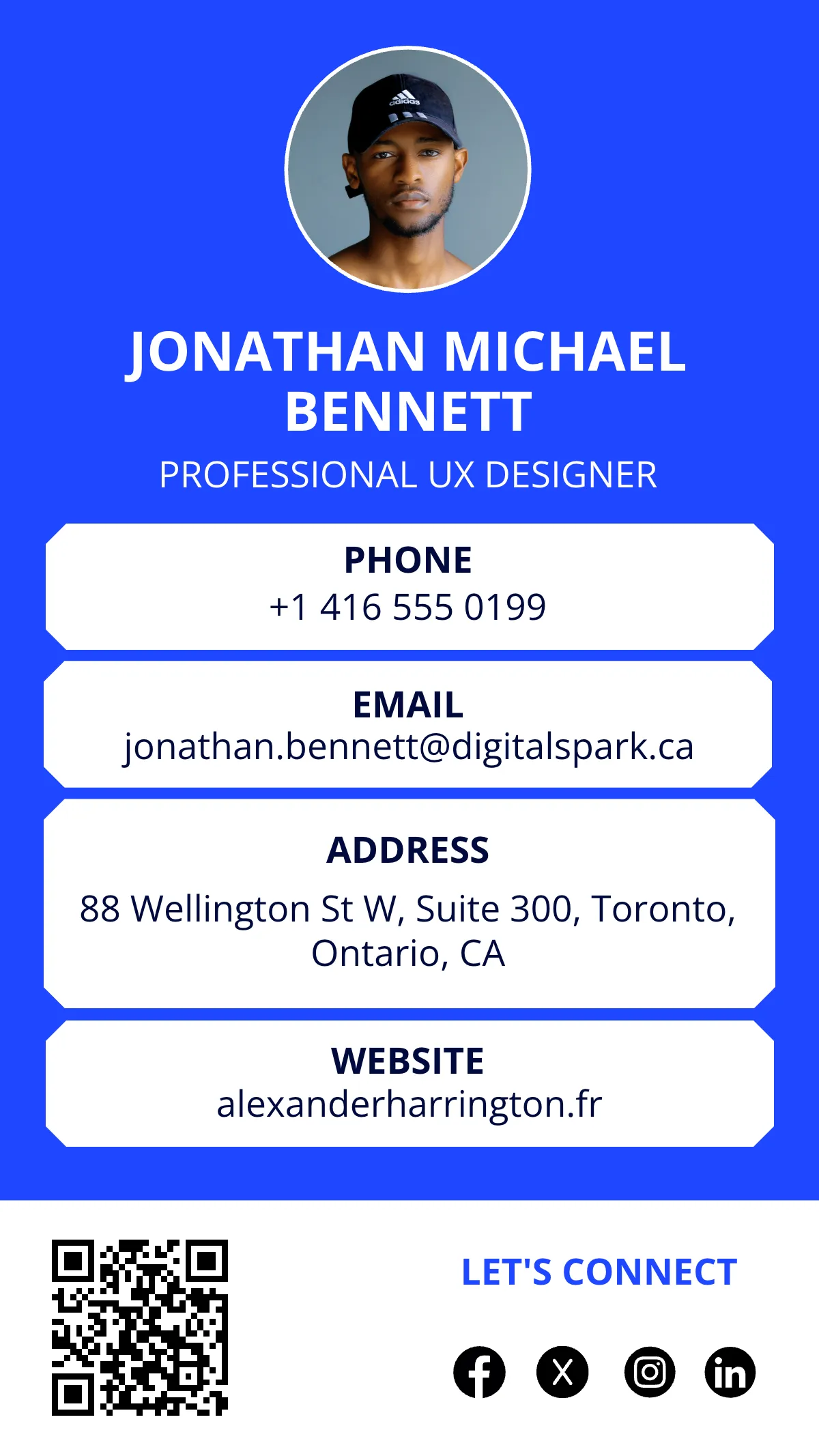 Free Digital vCard QR Template to Edit Online
