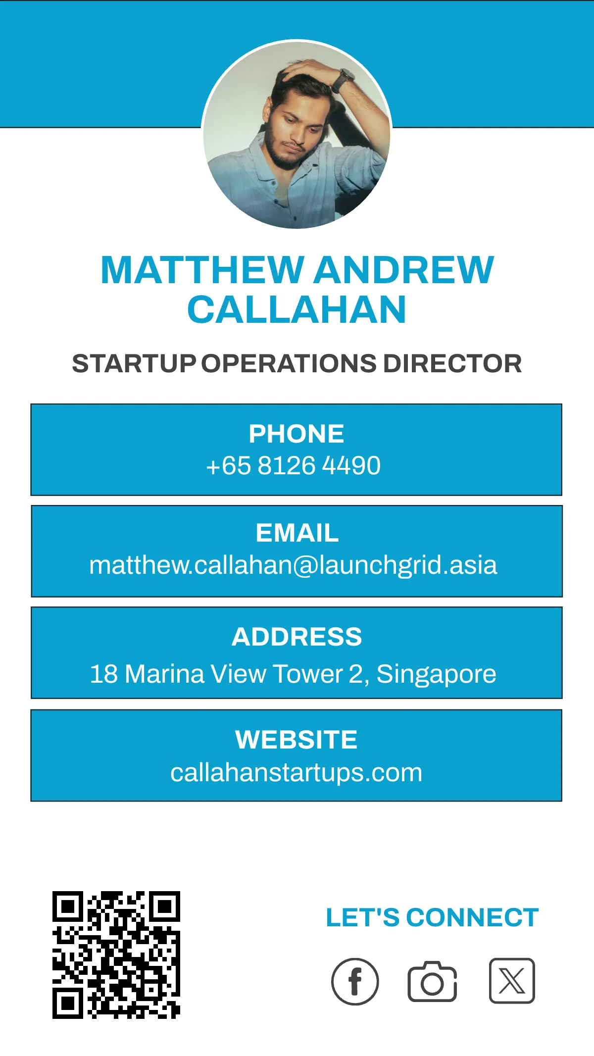 Free Startup vCard QR Template to Edit Online
