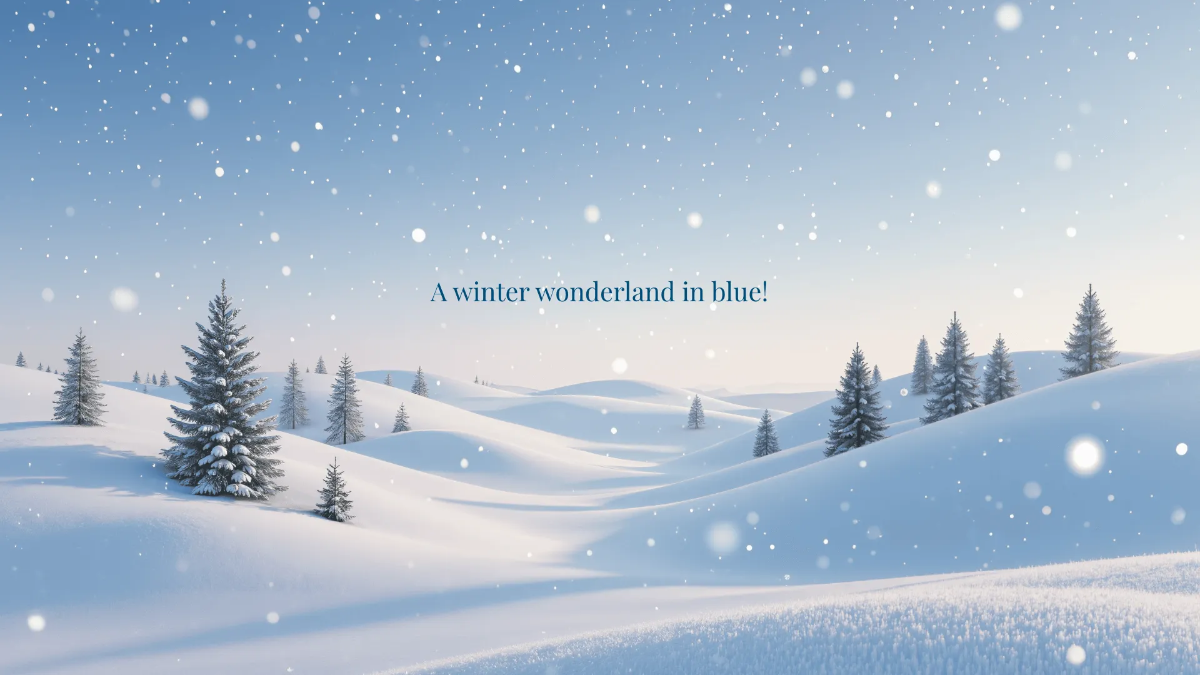 Frosty Blue Desktop Wallpaper Template