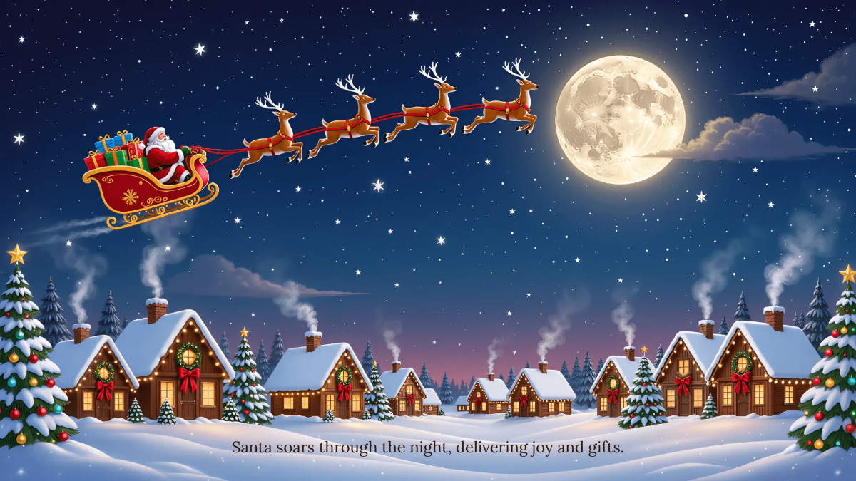 Free Santa Christmas Eve Background Template to Edit Online Free Santa Christmas Eve Background Template to Edit Online