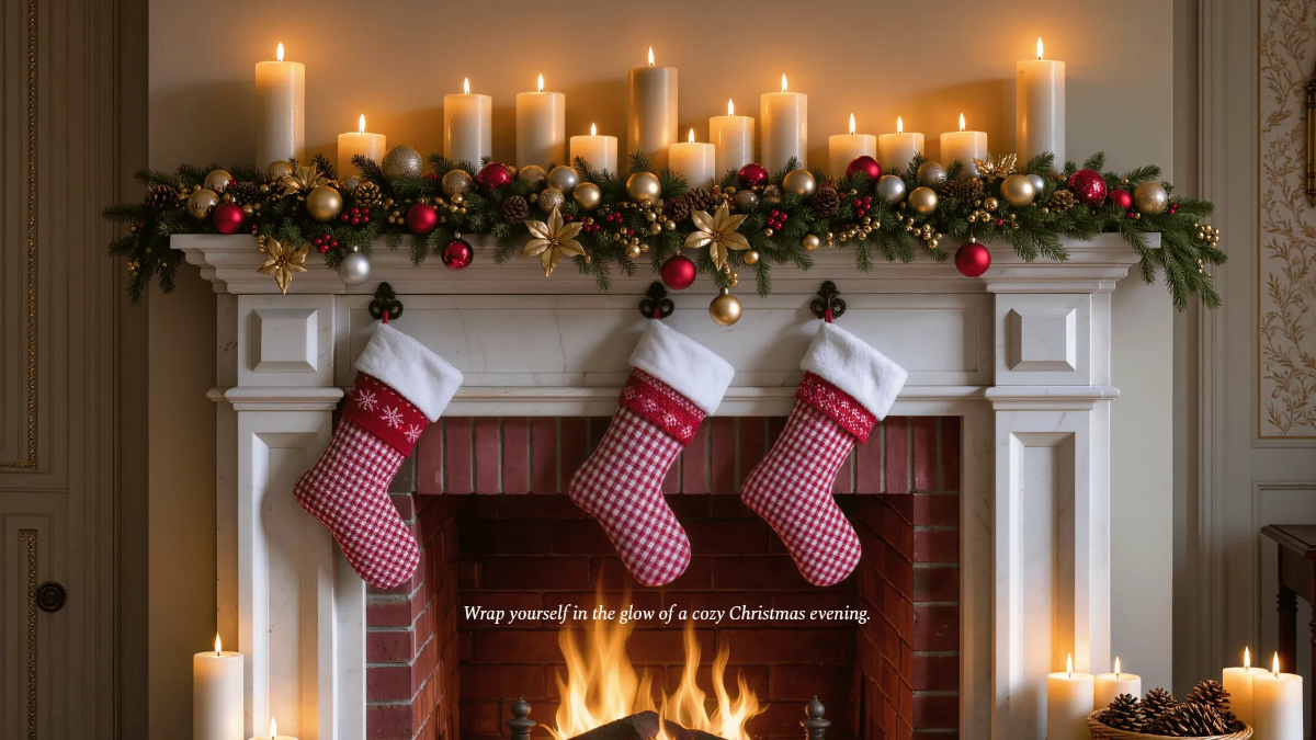 Free Warm Christmas Eve Background Template to Edit Online