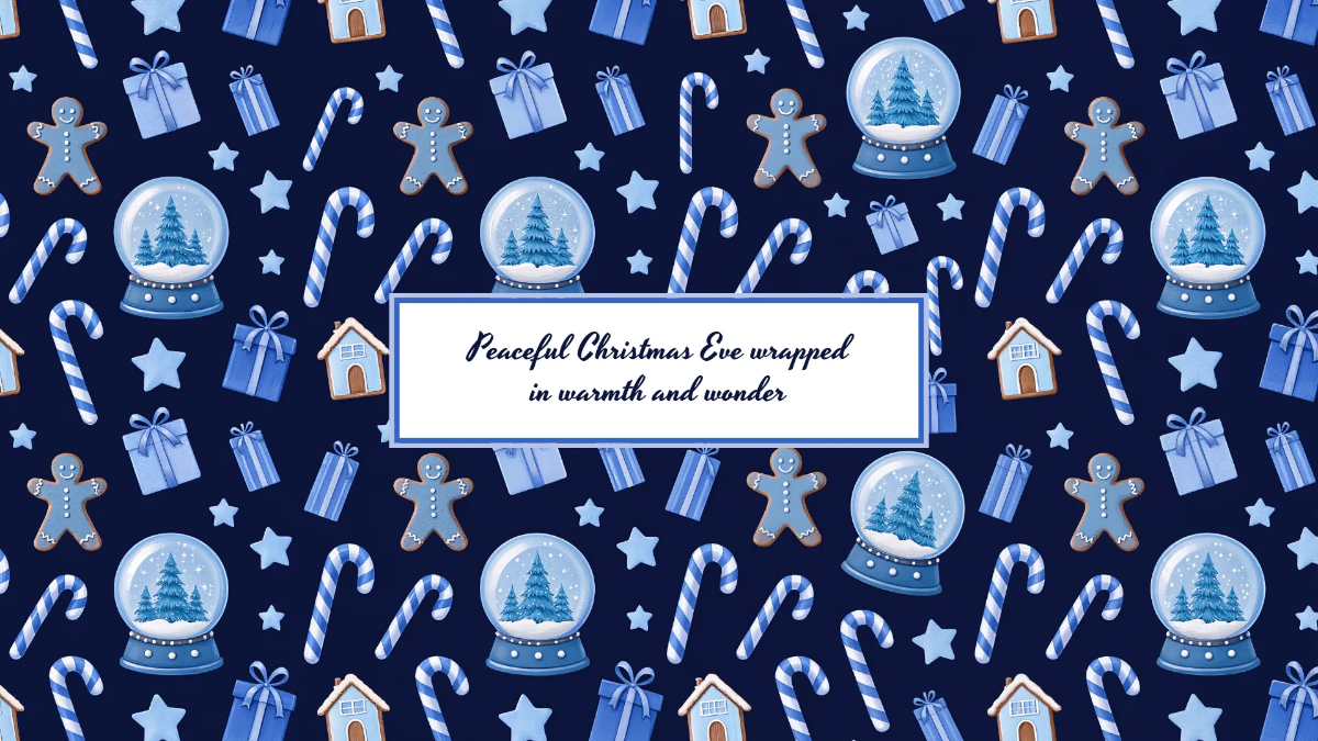 Free Blue Christmas Eve Background Template to Edit Online