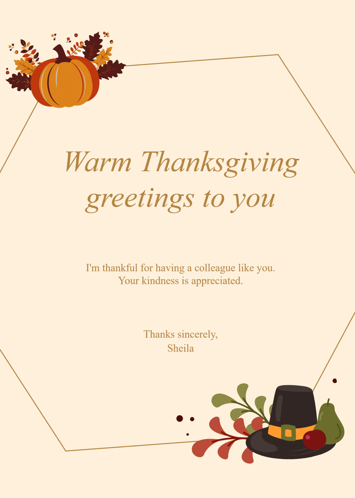 Free Colleagues Thanksgiving Wishes Template to Edit Online Free Colleagues Thanksgiving Wishes Template to Edit Online