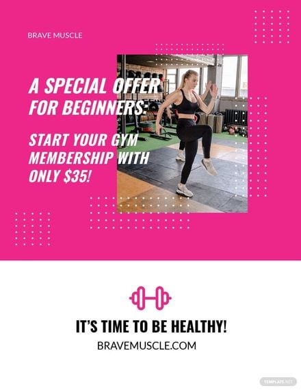 Fitness Promotion Flyer Template