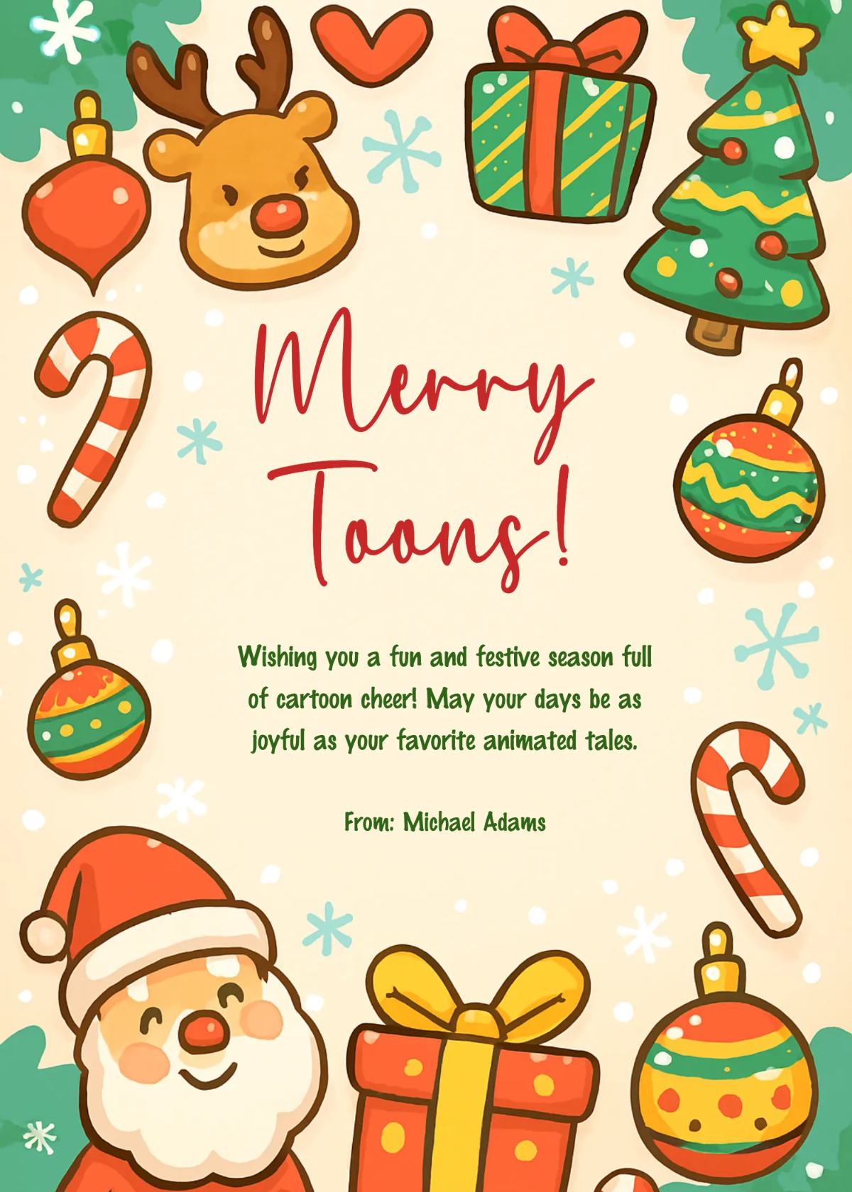 Free Cartoon Christmas Wishes Template to Edit Online Free Cartoon Christmas Wishes Template to Edit Online