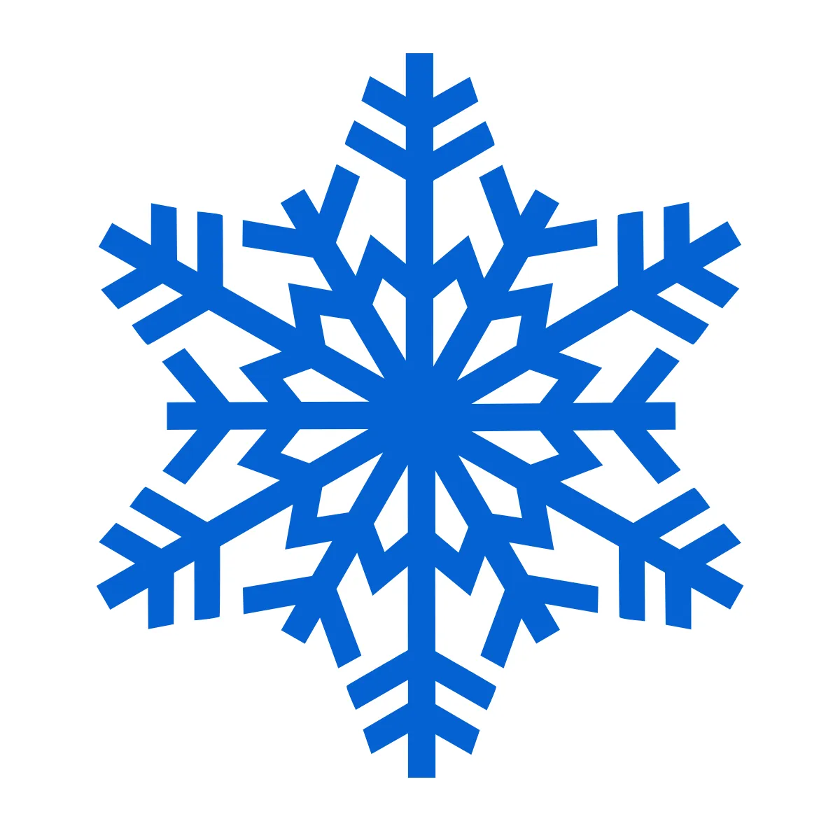 Free Merry Snowflake Clipart Template to Edit Online