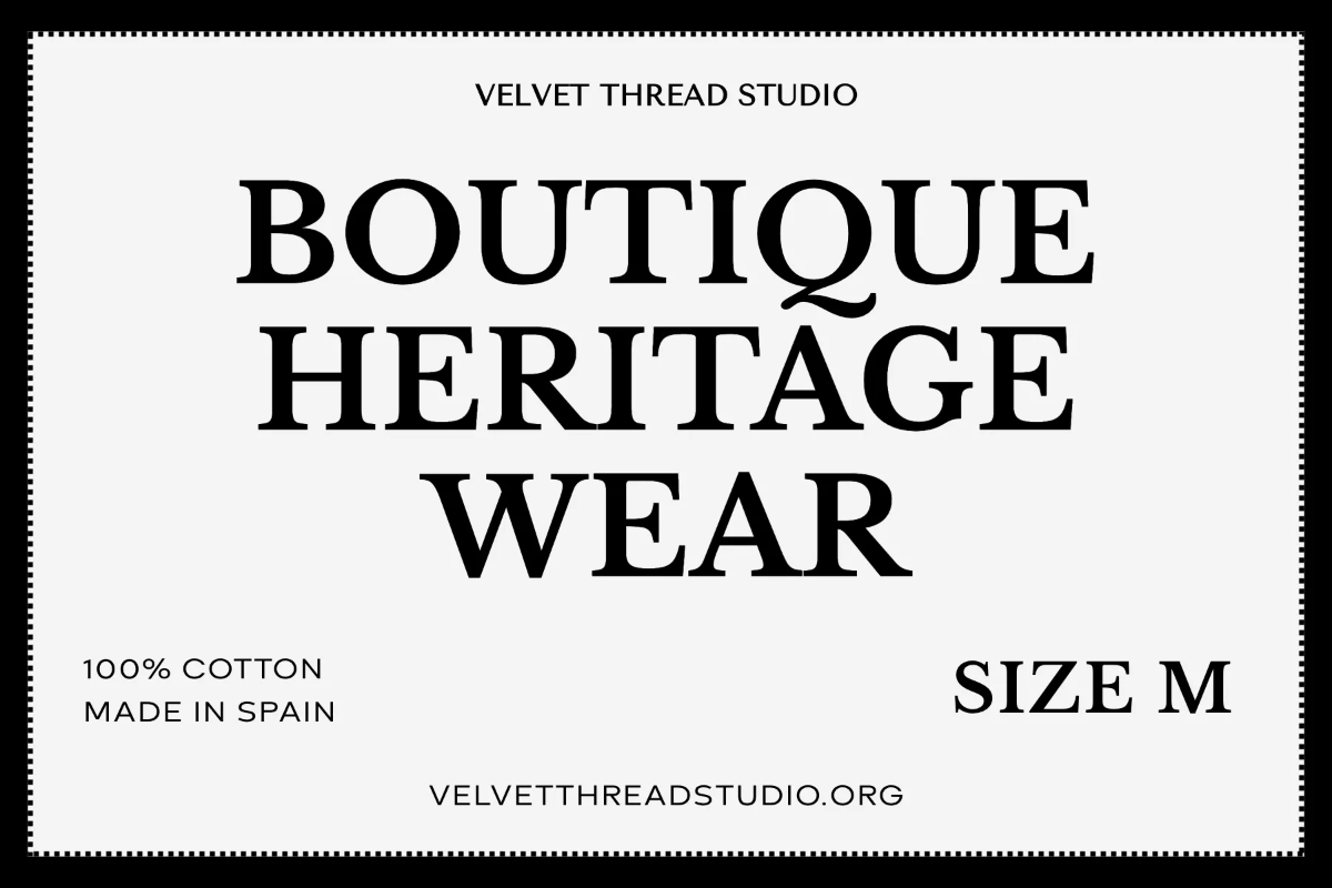 Free Boutique Clothing Label Template to Edit Online