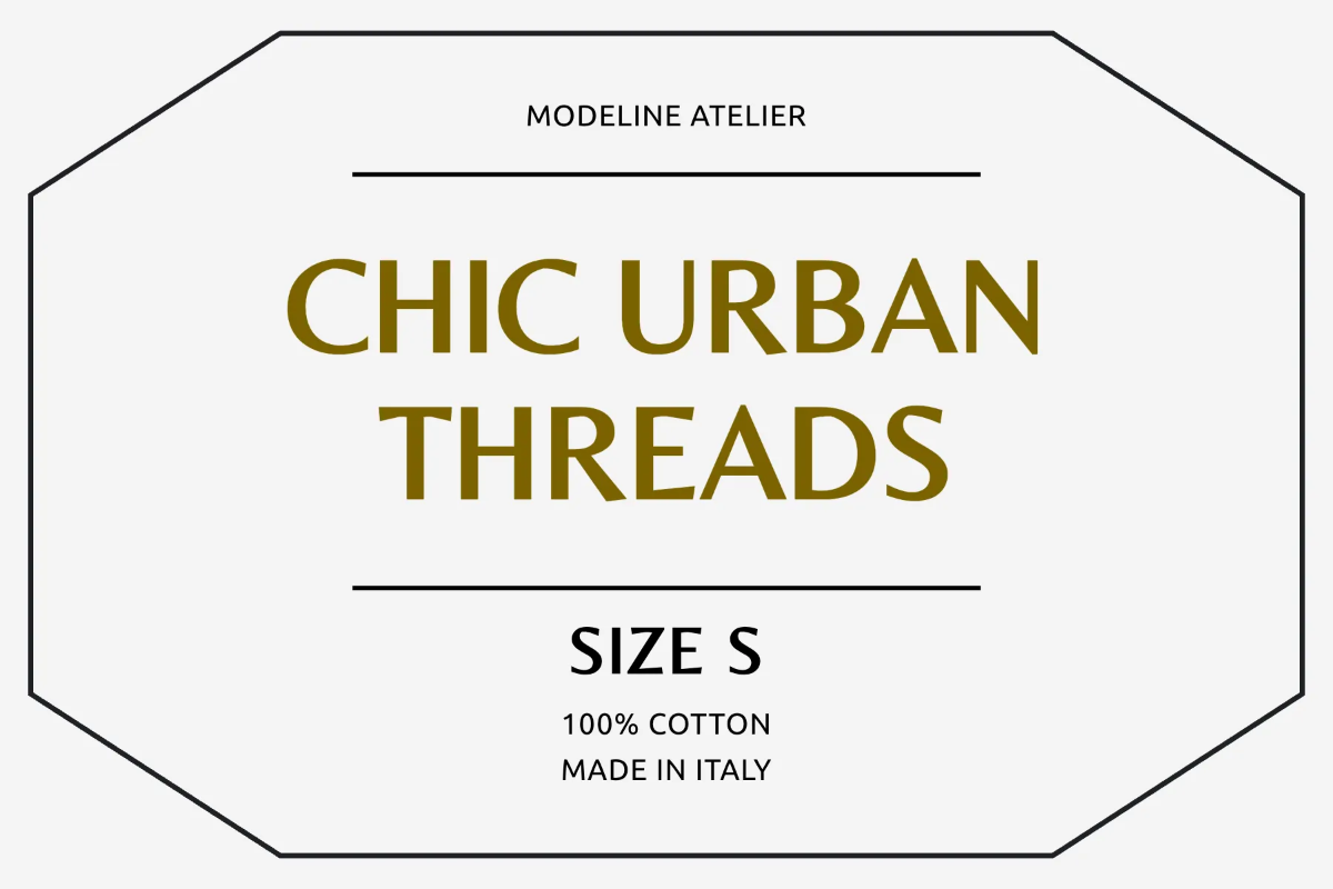 Free Chic Clothing Label Template to Edit Online