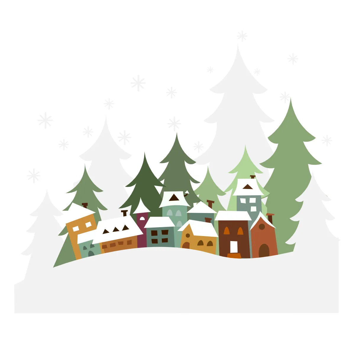 Free Winter Wonderland Clipart Template to Edit Online