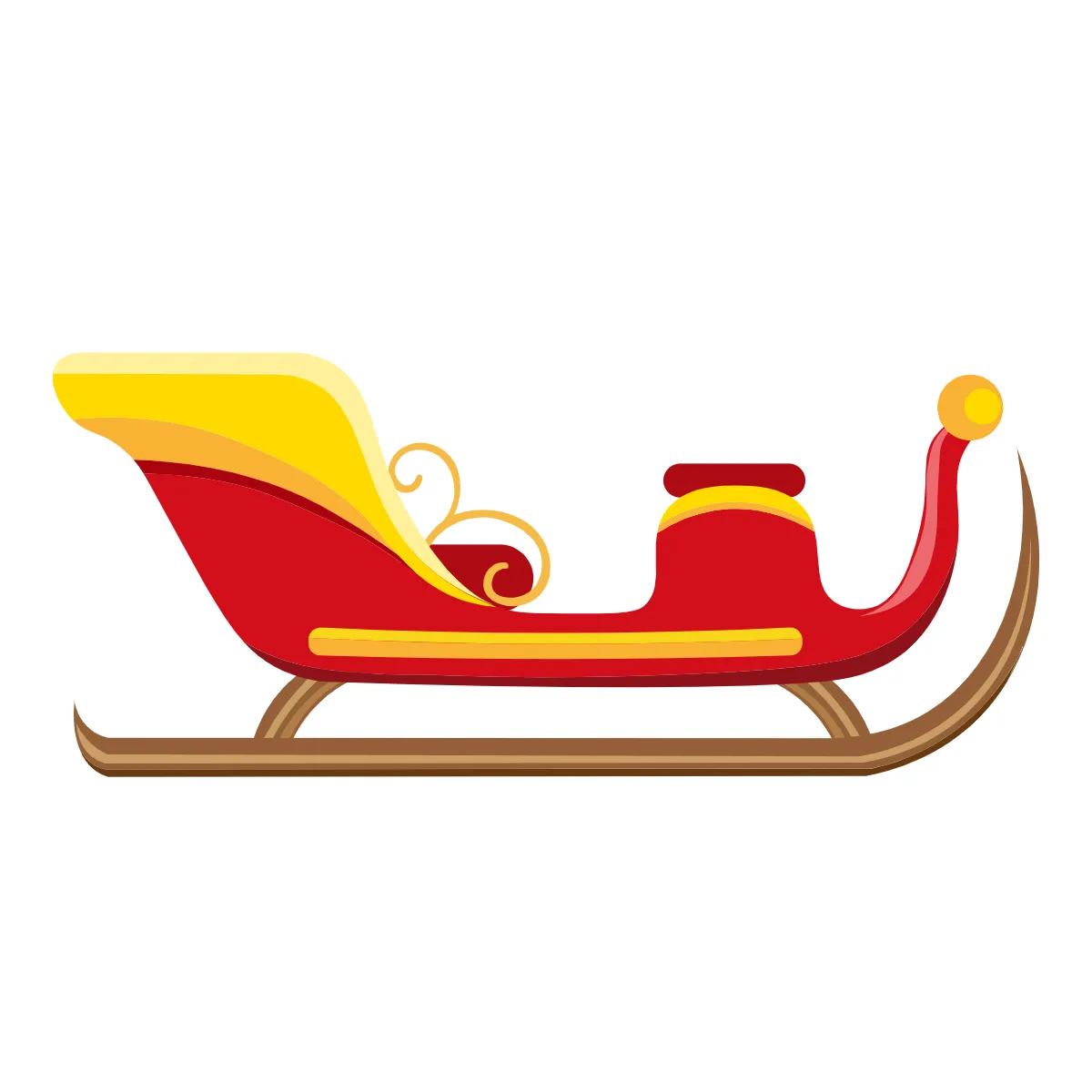 Free Simple Santa’s Sleigh Clipart Template to Edit Online