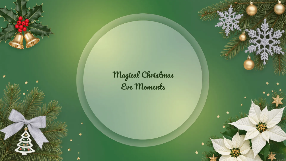 Free Slide Christmas Eve Background Template to Edit Online