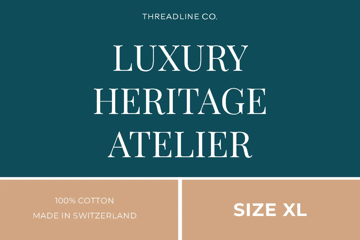 Free Luxury Clothing Label Template to Edit Online