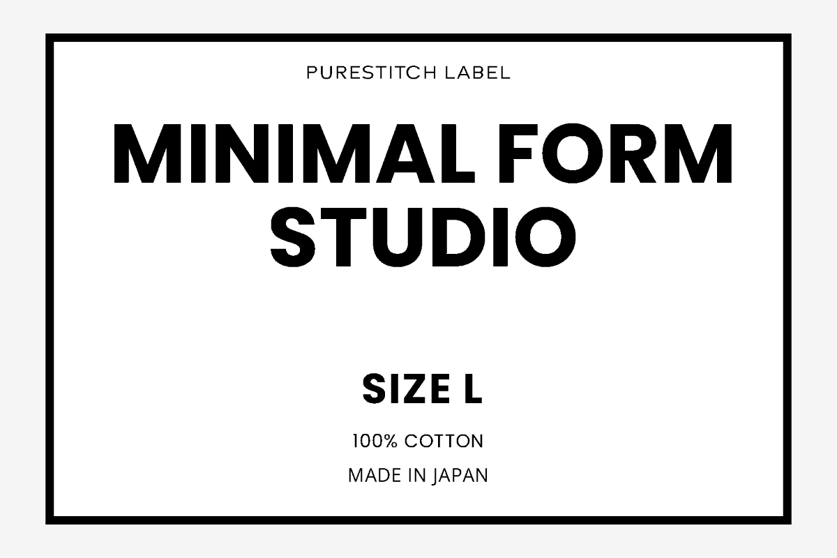 Free Minimalist Clothing Label Template to Edit Online