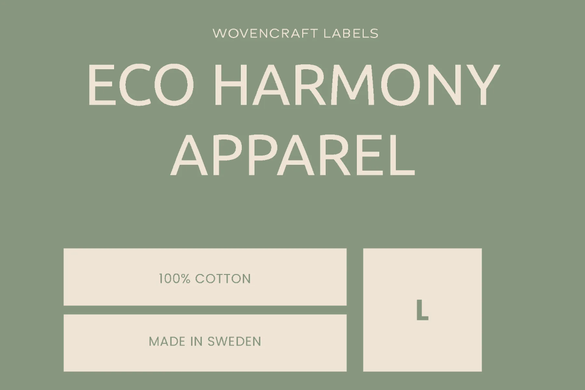 Free Eco-Friendly Clothing Label Template to Edit Online