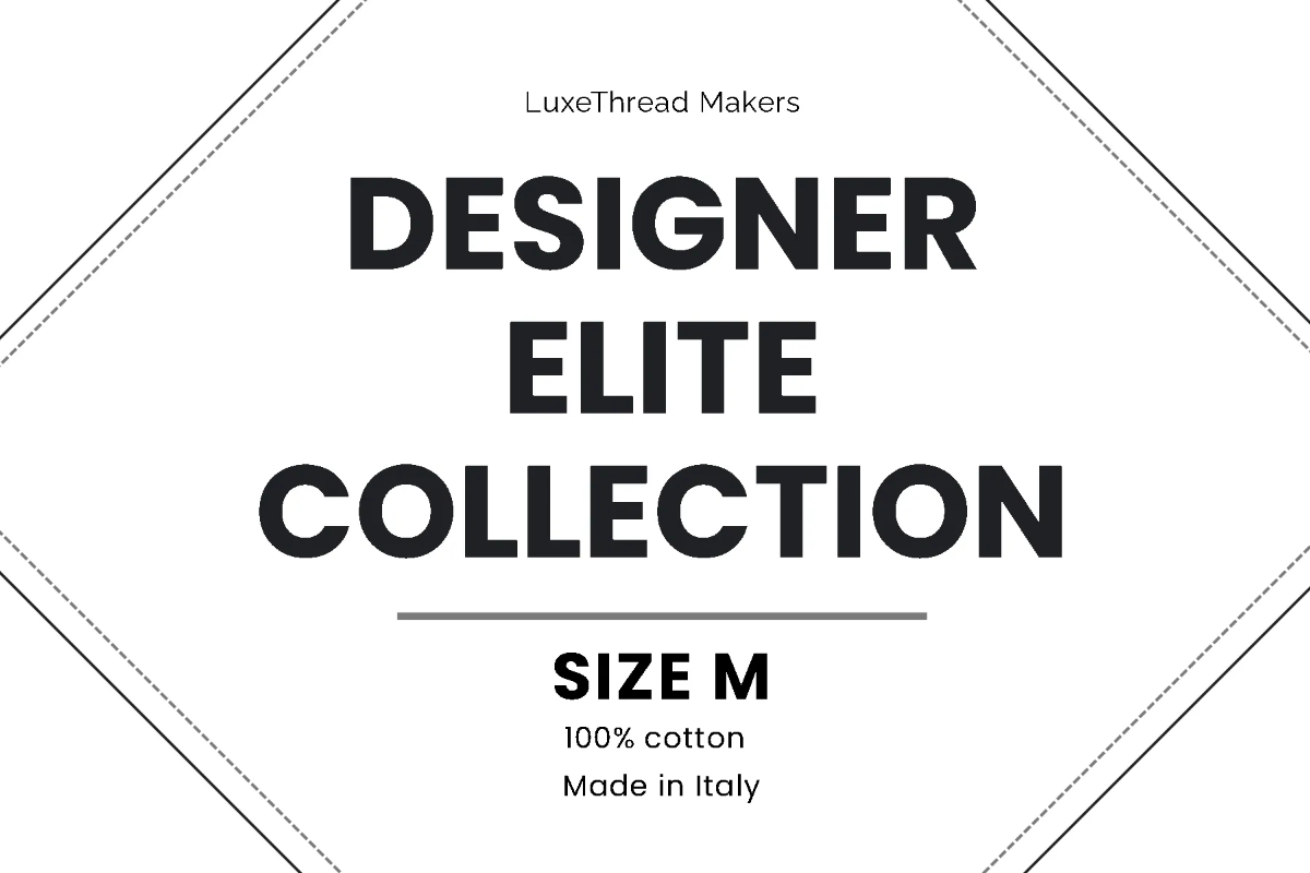 Free Designer Clothing Label Template to Edit Online