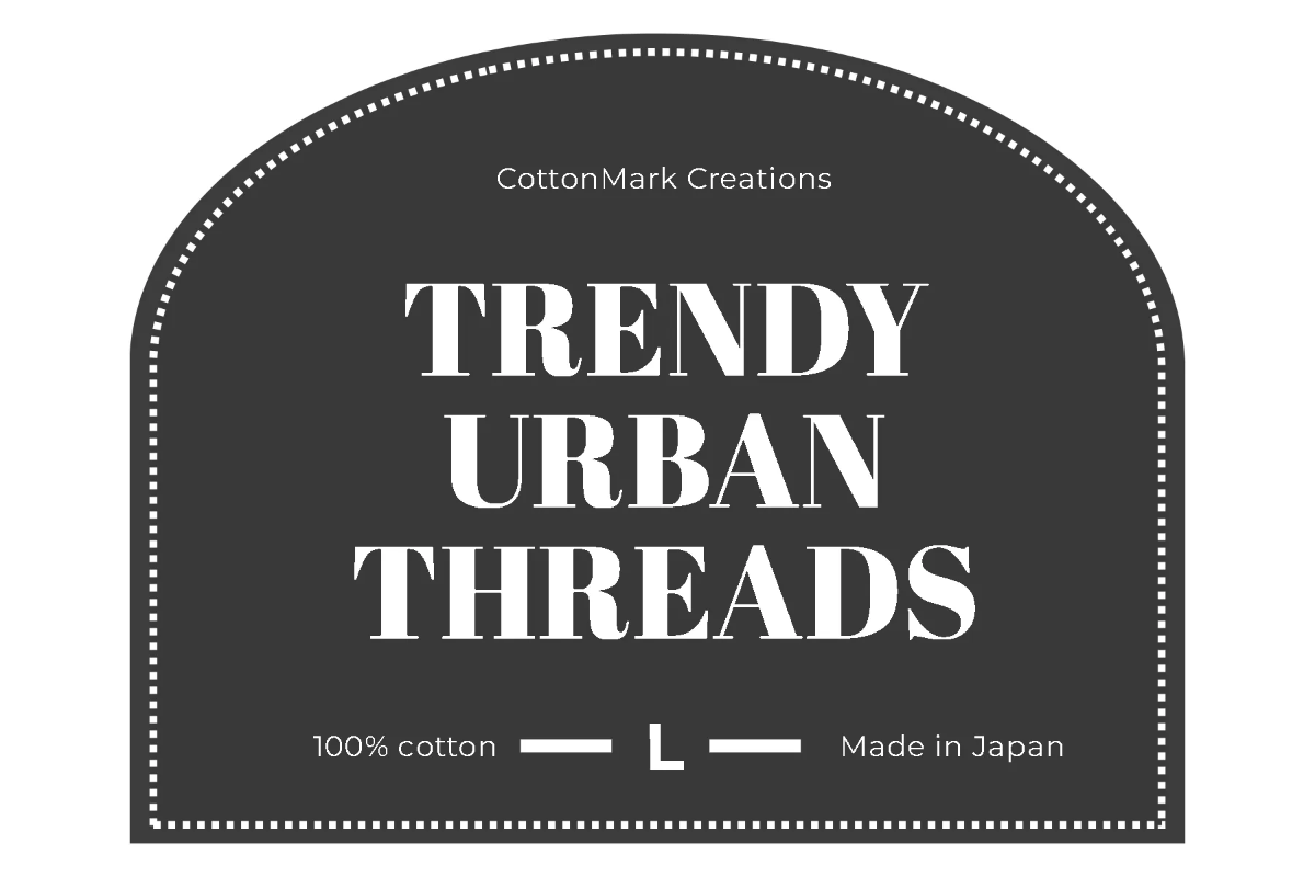 Free Trendy Clothing Label Template to Edit Online