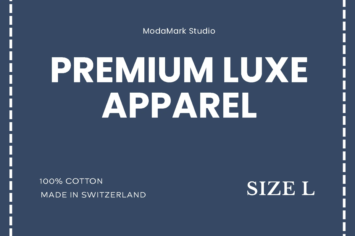 Free Premium Clothing Label Template to Edit Online