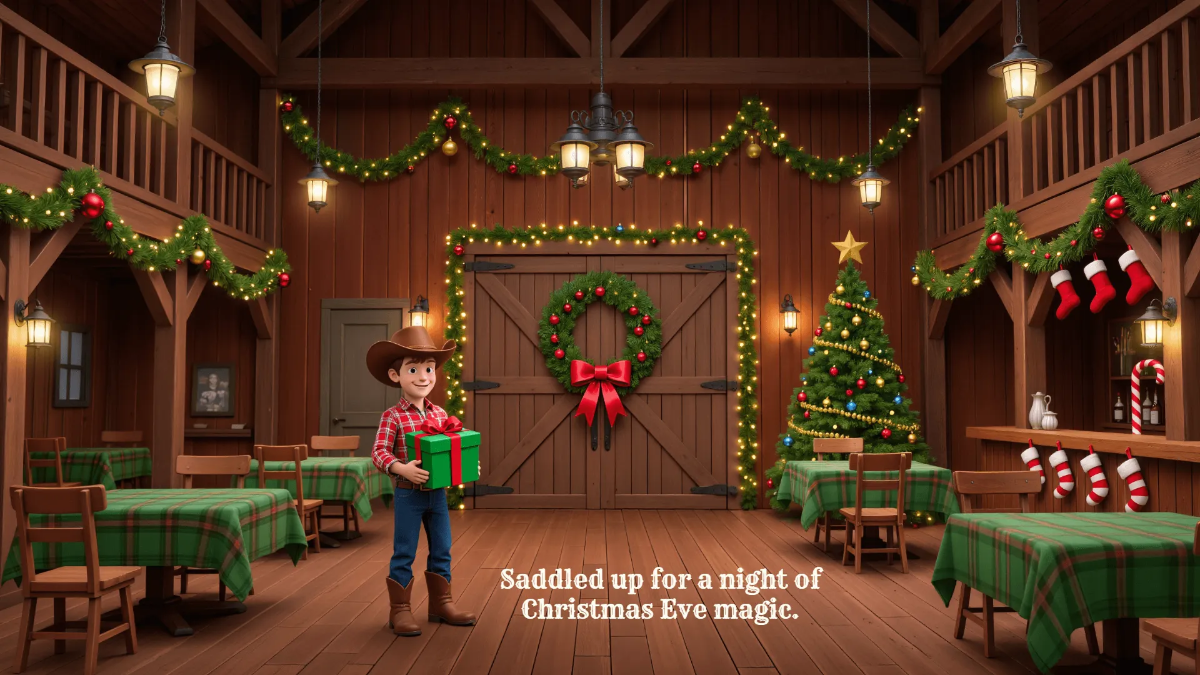 Free Cowboy Christmas Eve Background Template to Edit Online Free Cowboy Christmas Eve Background Template to Edit Online