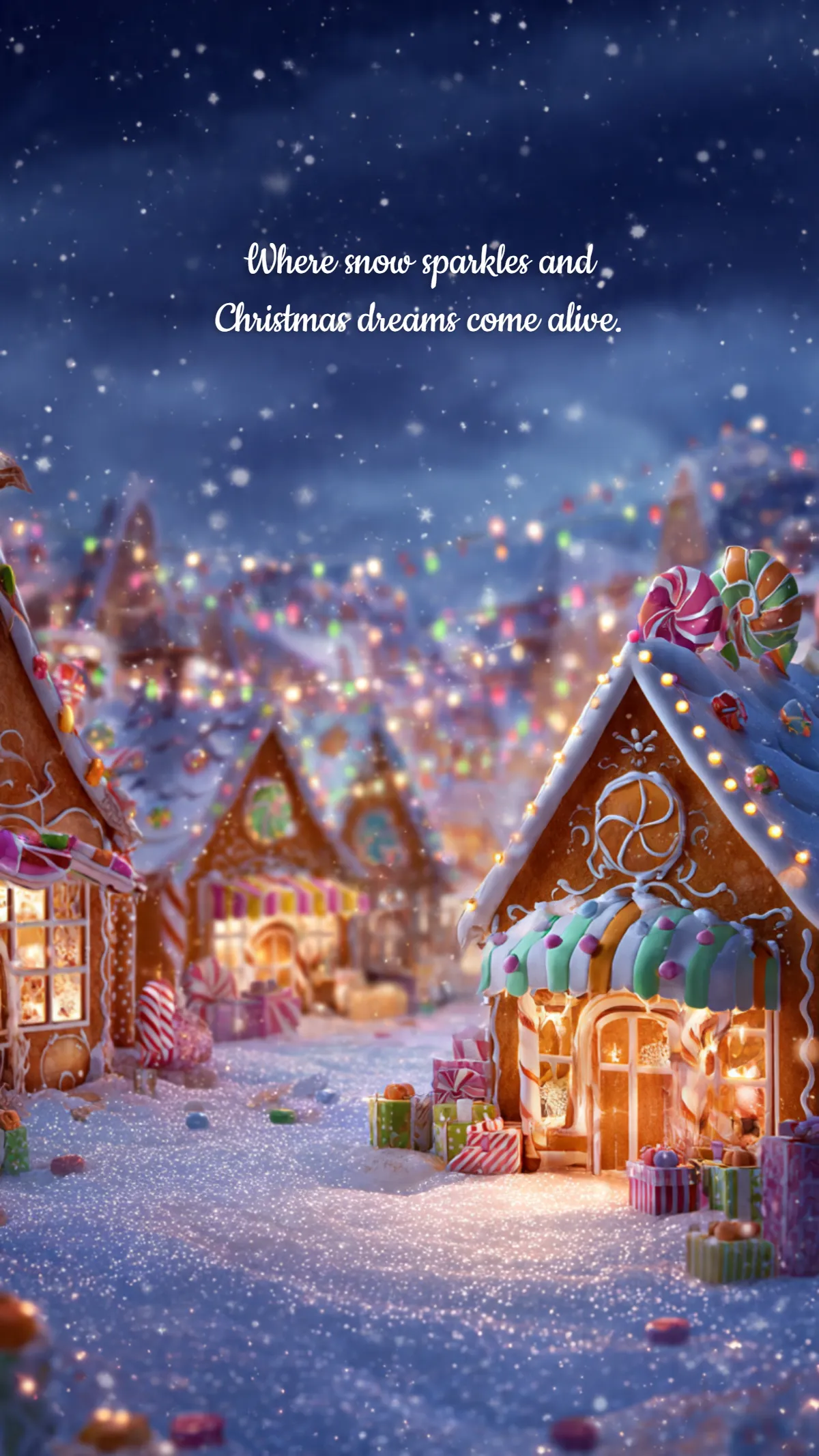Winter Wonderland Mobile Wallpaper Template