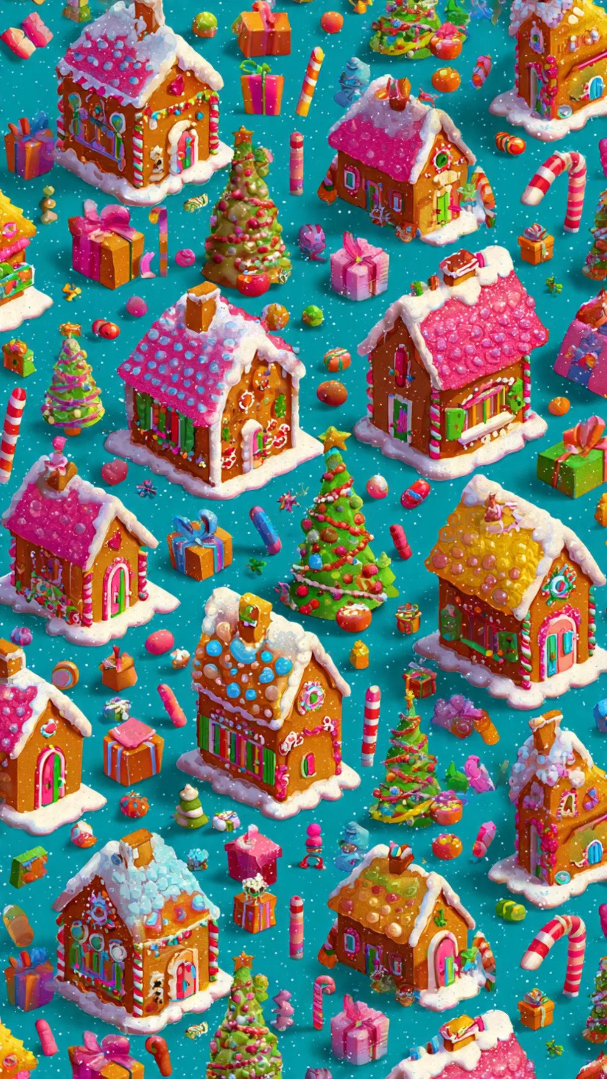 Vibrant Festive Mobile Wallpaper Template